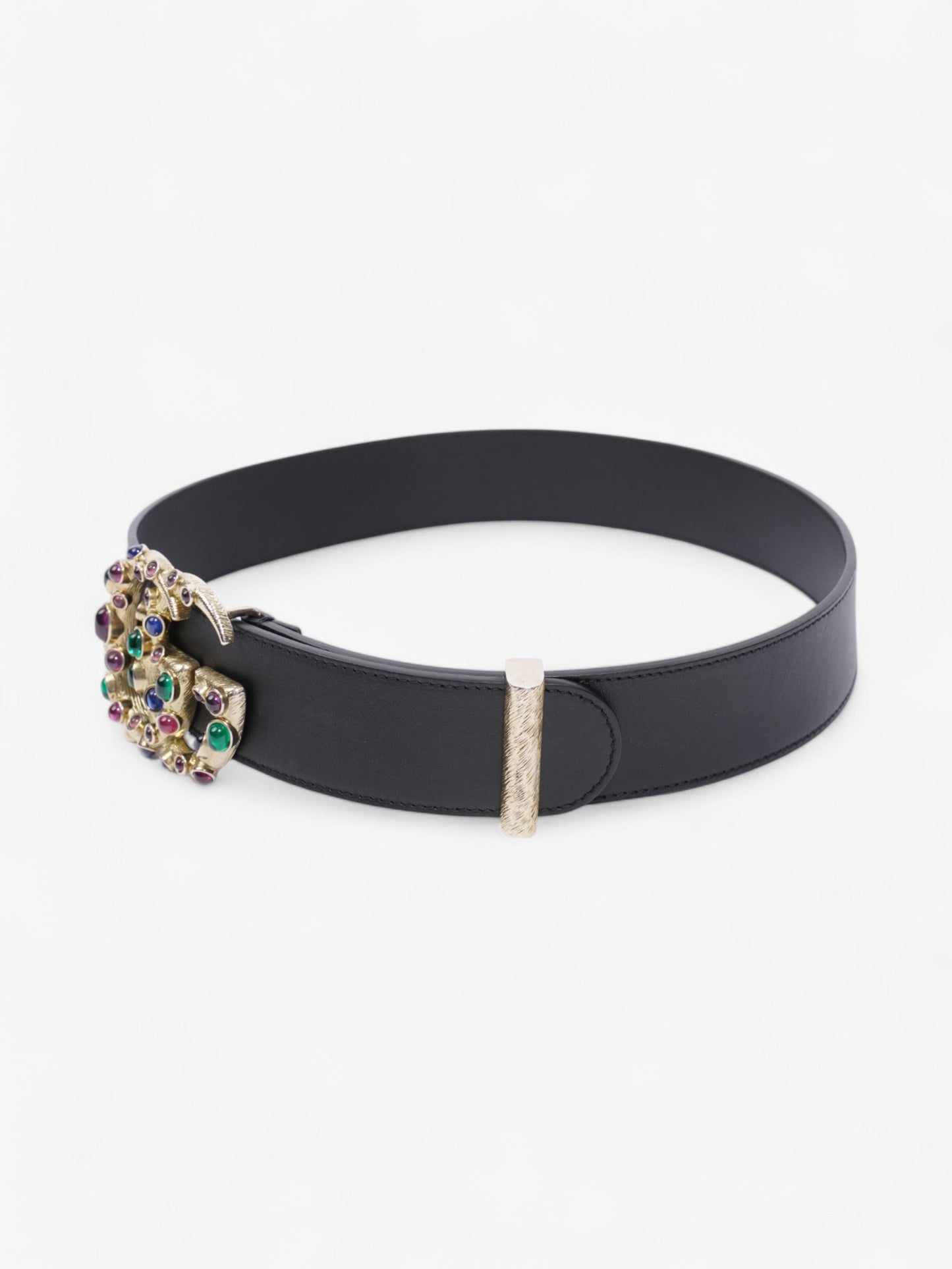 Gucci GG Marmont Crystal Belt Black / Gold / Multicoloured Leather 75cm / 30"