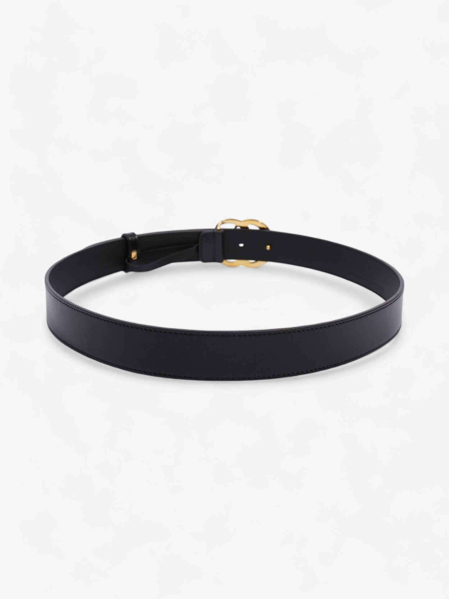 Gucci GG Marmont Thin Belt Black / Gold Leather 85cm / 34"