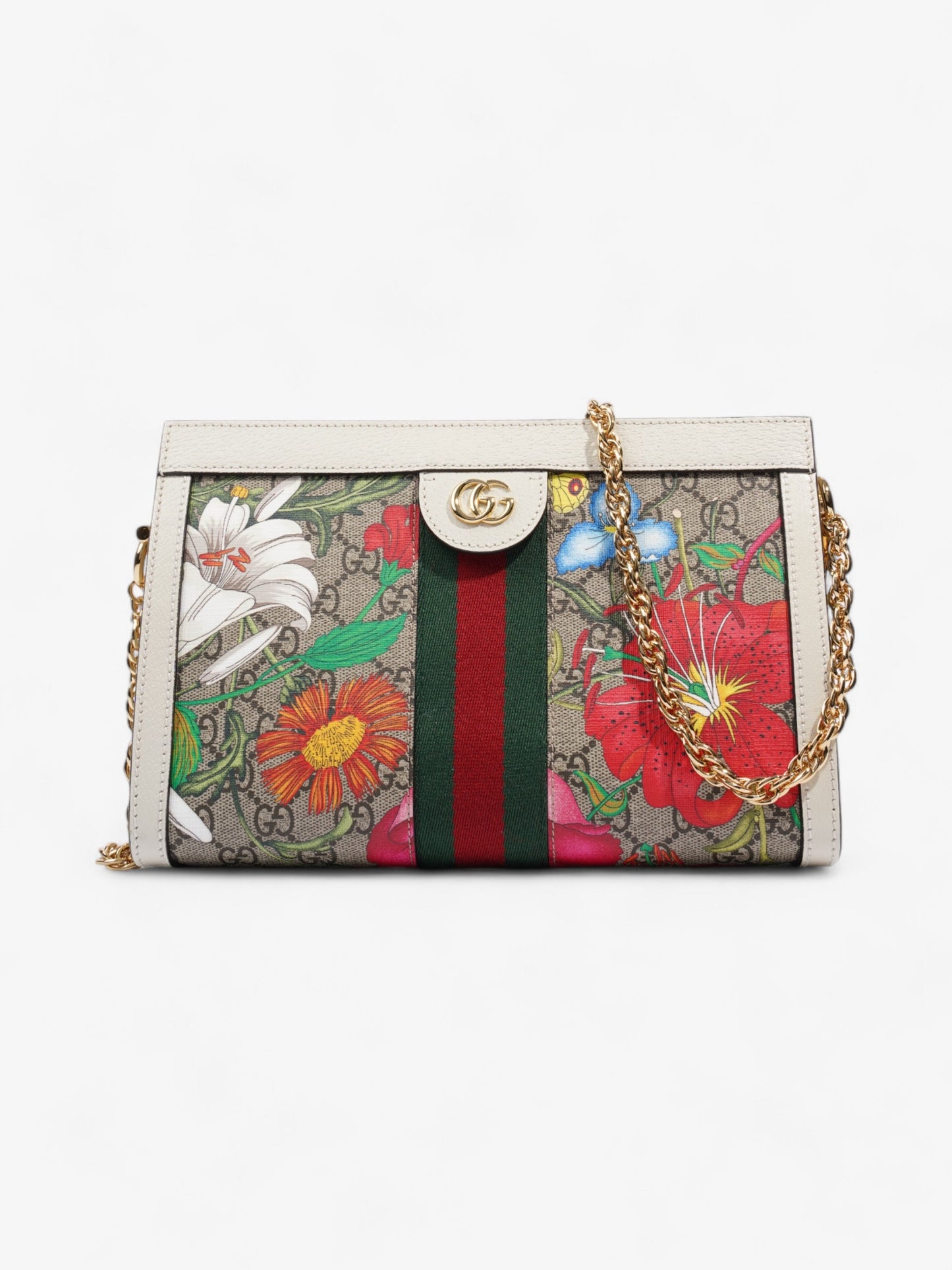 Gucci GG Flora Ophidia GG Supreme / White / Multicoloured Canvas