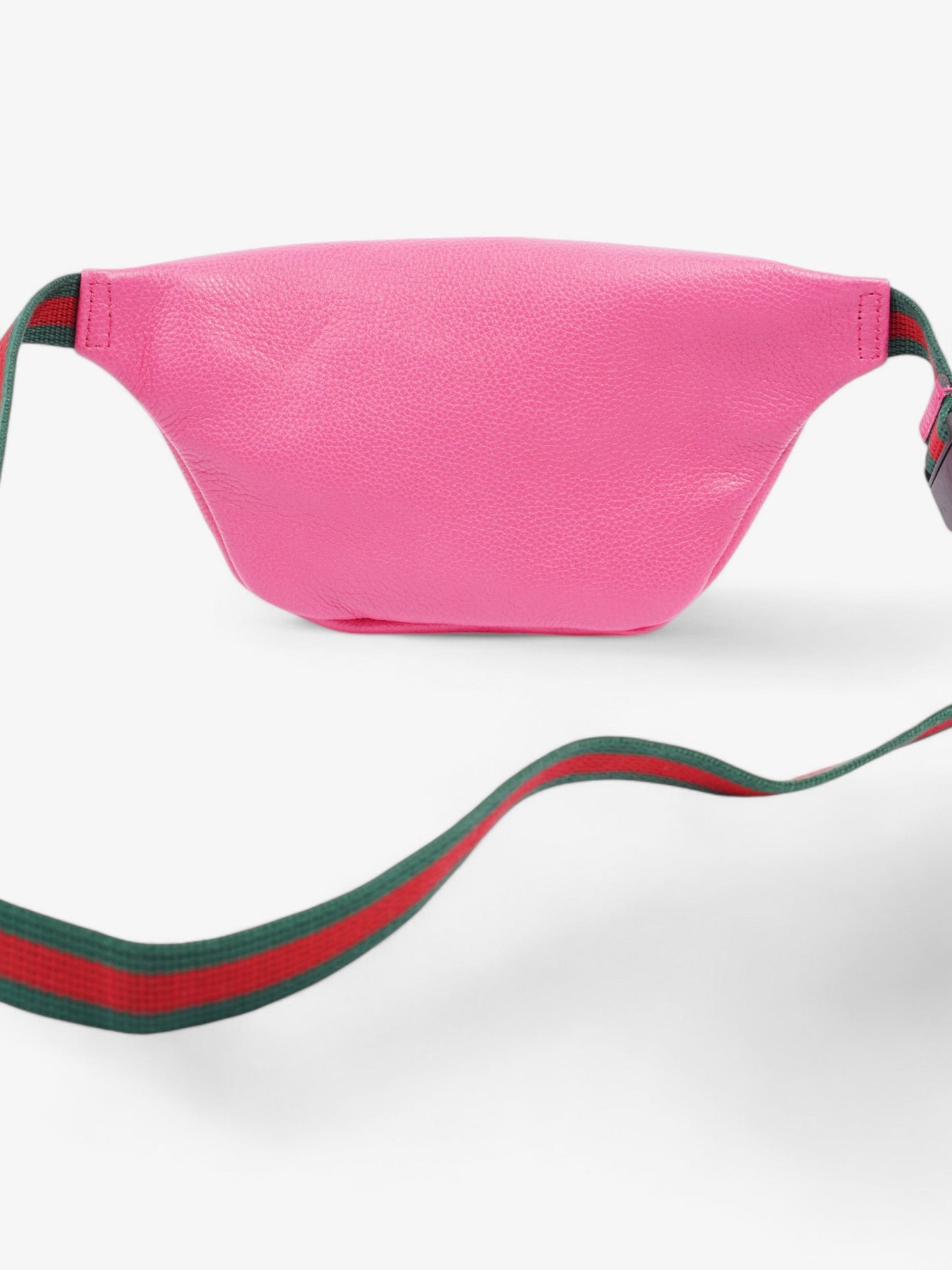 Gucci Logo Web Bum Bag Neon Pink / Green / Red Leather