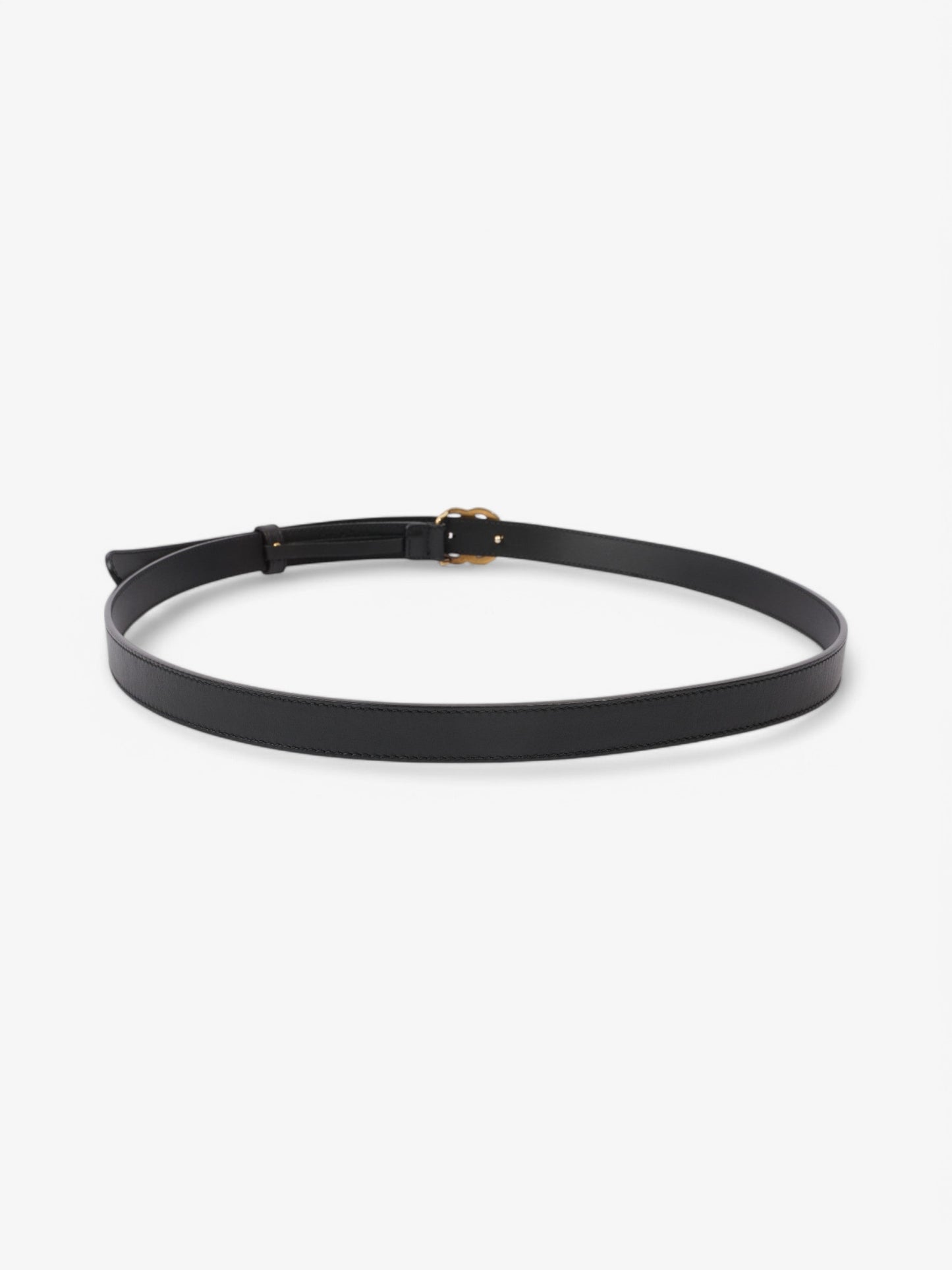Gucci GG Marmont Thin Belt Black / Gold Leather 105cm / 42"