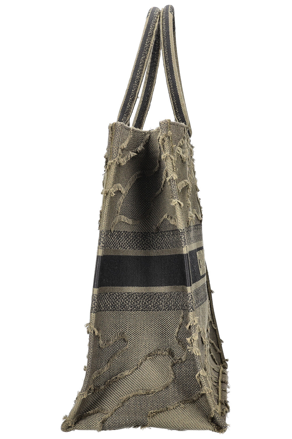 CHRISTIAN DIOR Large Book Tote Camouflage Embroidered Green