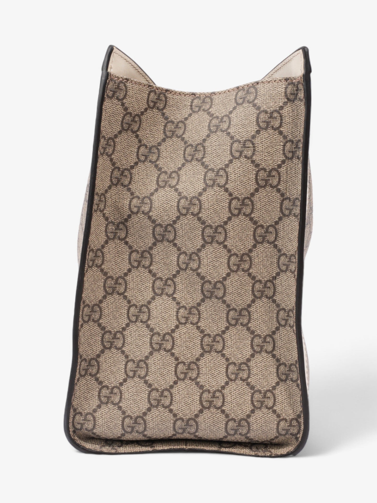 Gucci Padlock Beige And Ebony GG Supreme / Cream Coated Canvas Small