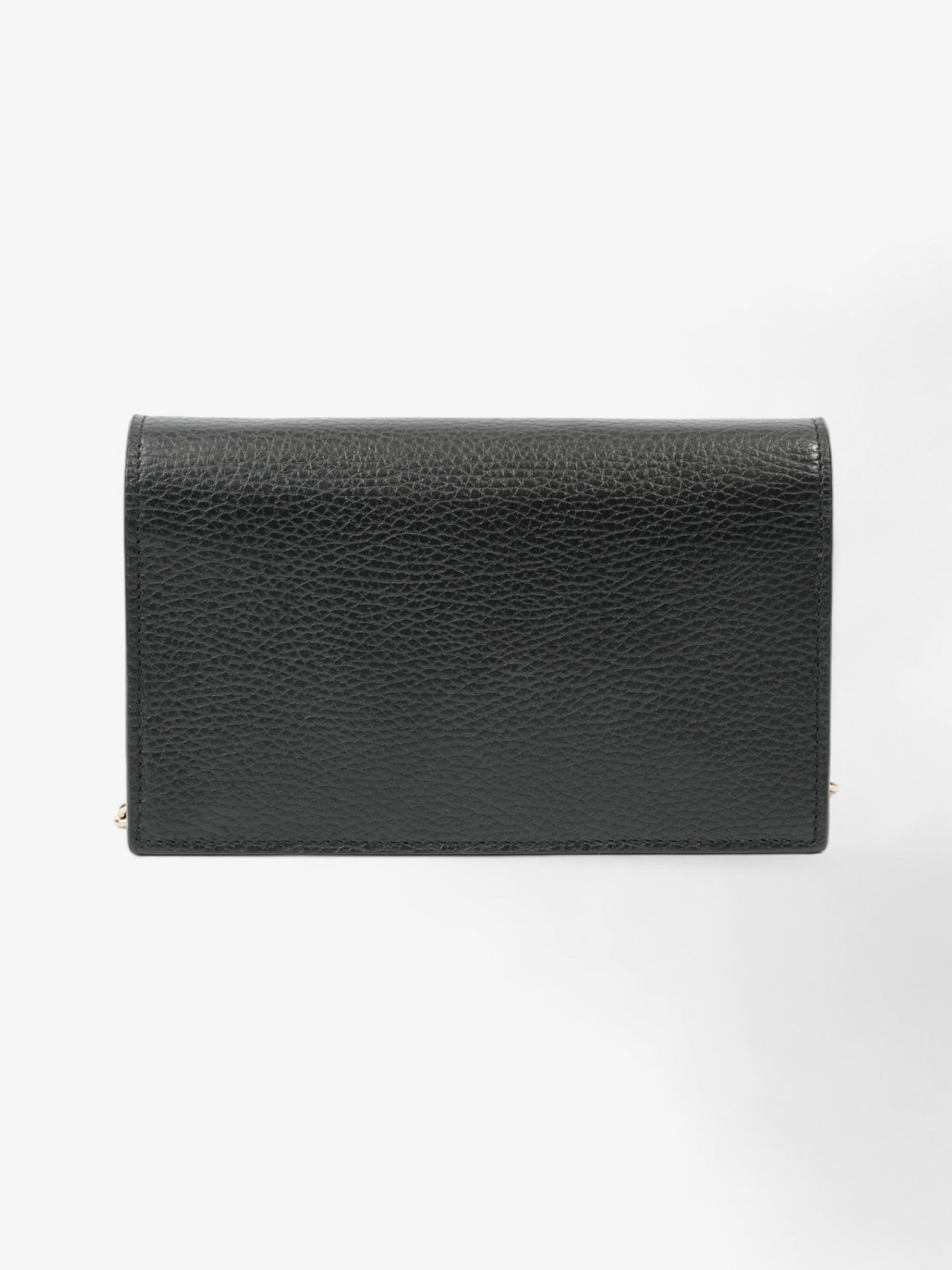Gucci Interlocking GG Chain Wallet Black Leather