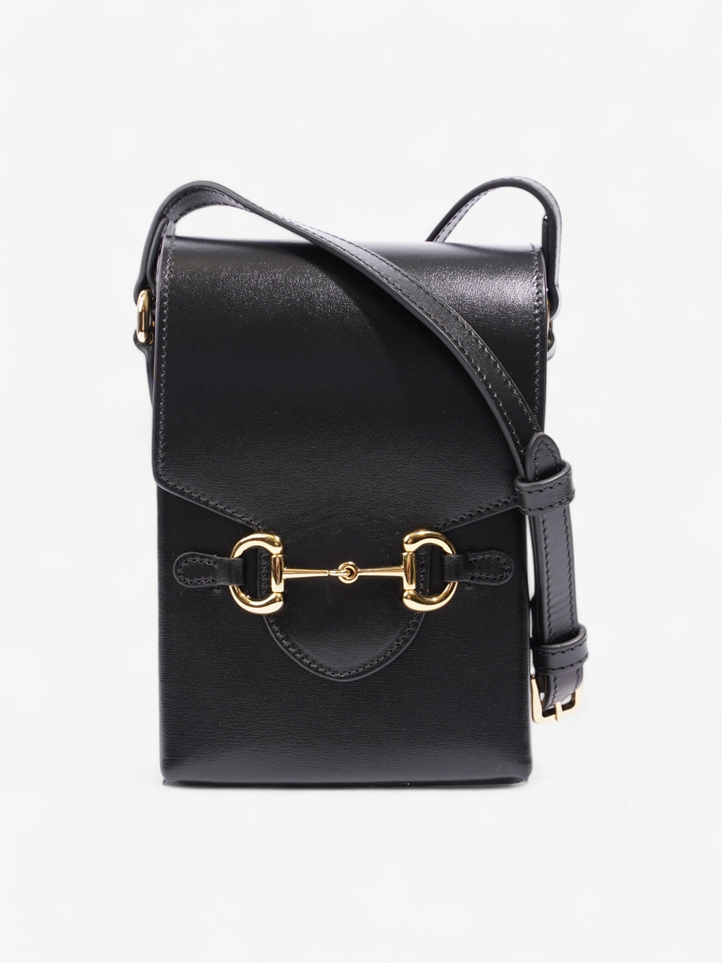 Gucci Horsebit 1955 Vertical Crossbody Black Leather