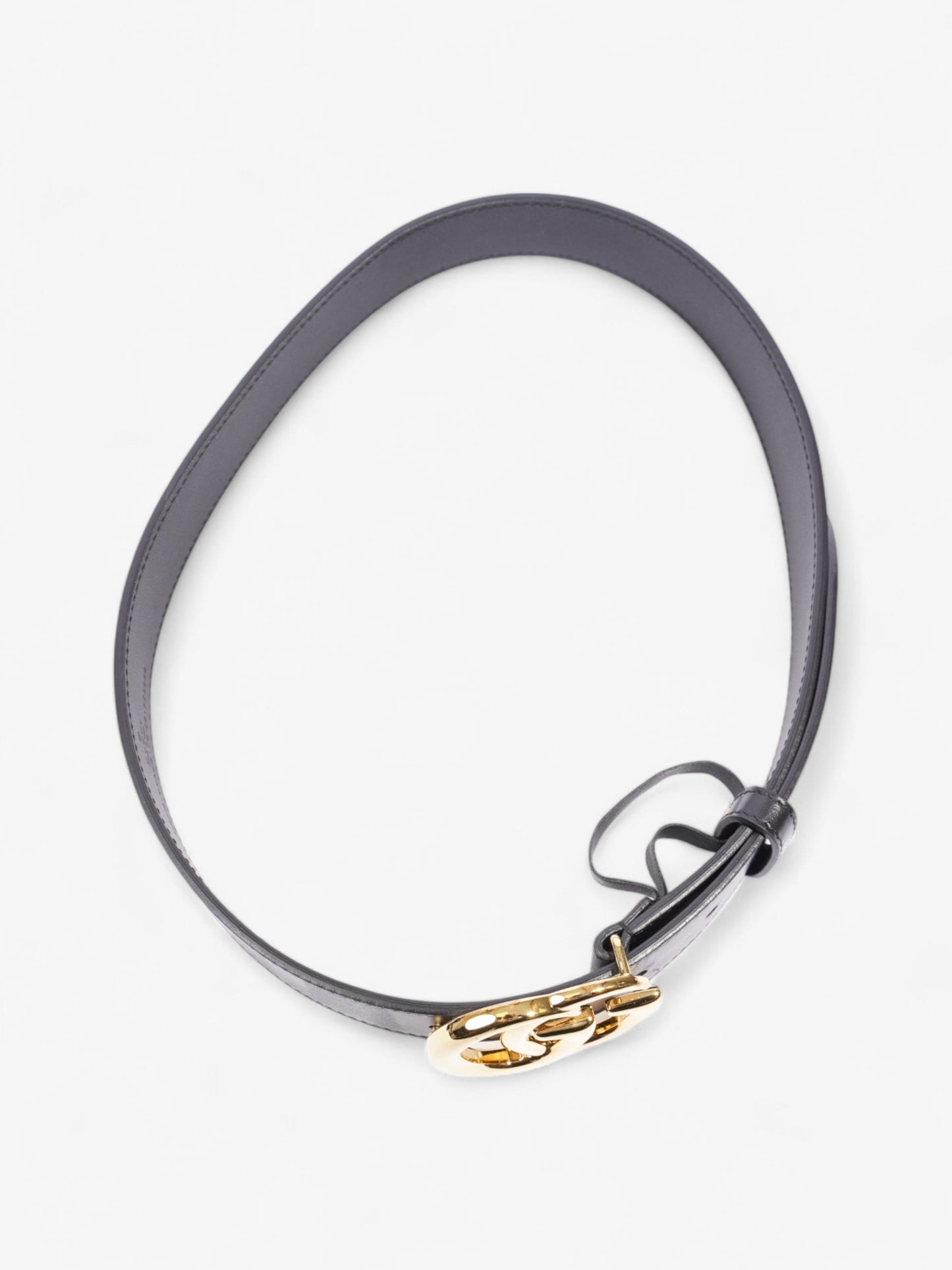 Gucci GG Marmont Belt Black / Gold Leather 70cm / 28"