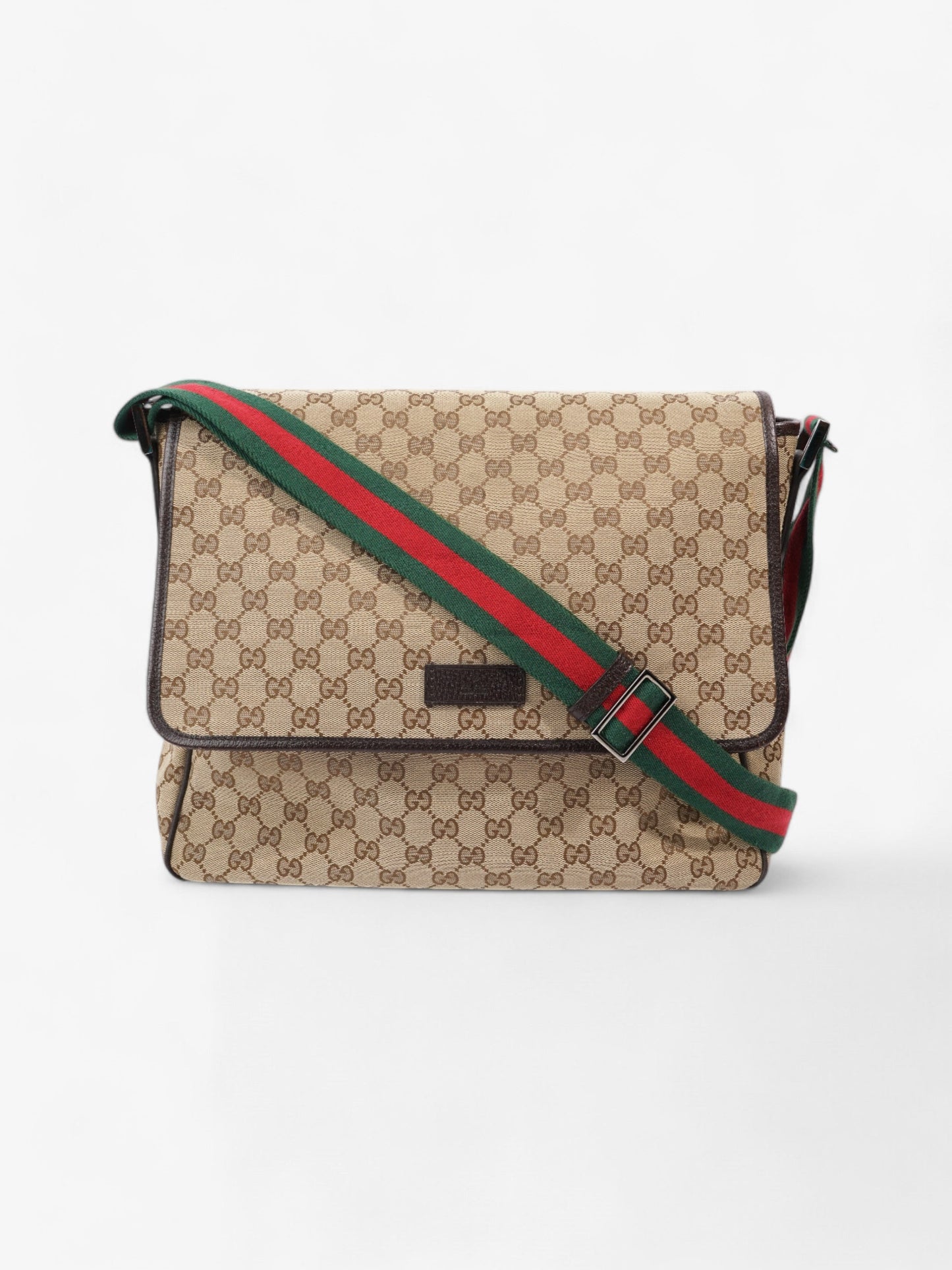 Gucci Messenger Bag Beige / Brown Canvas