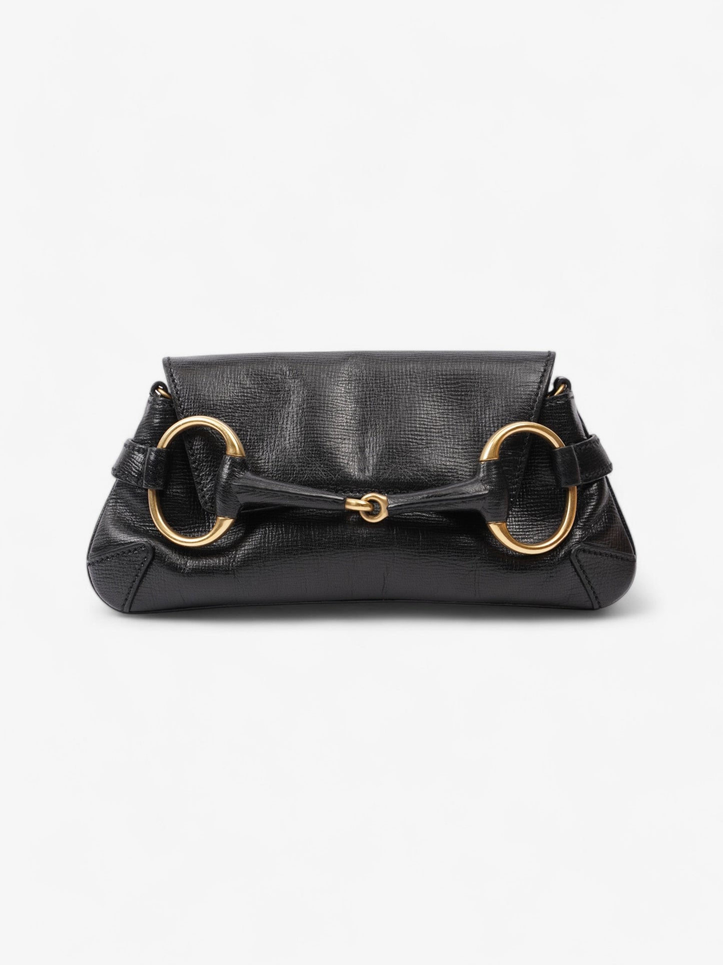Gucci Horsebit Clutch Black Leather