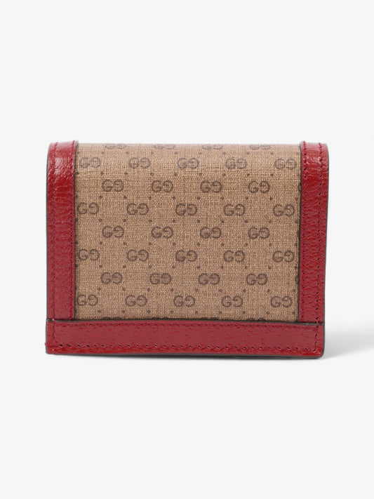 Gucci Doraemon Wallet Red / GG Supreme Coated Canvas