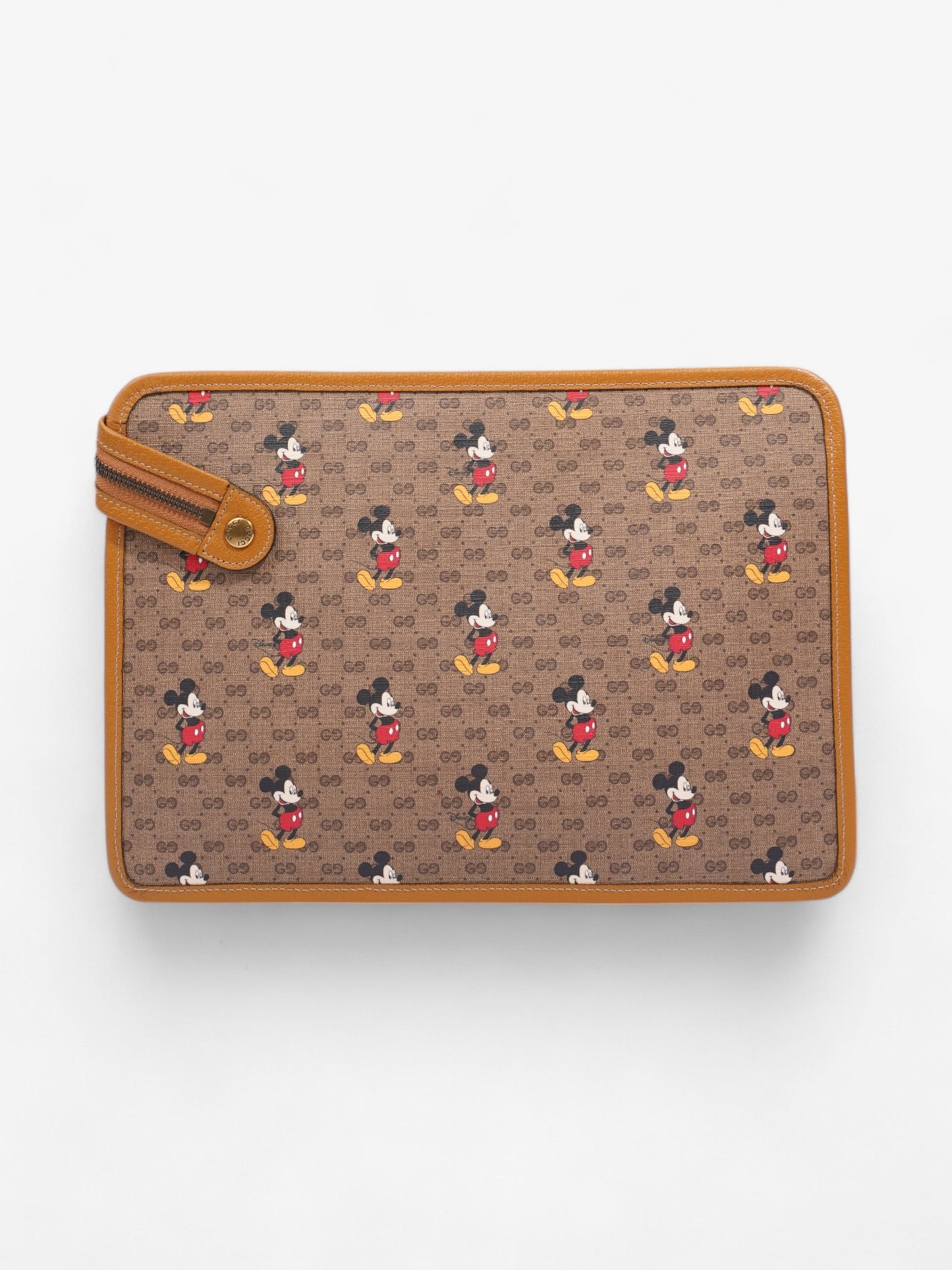 Gucci x Disney Clutch GG Supreme / Tan Coated Canvas