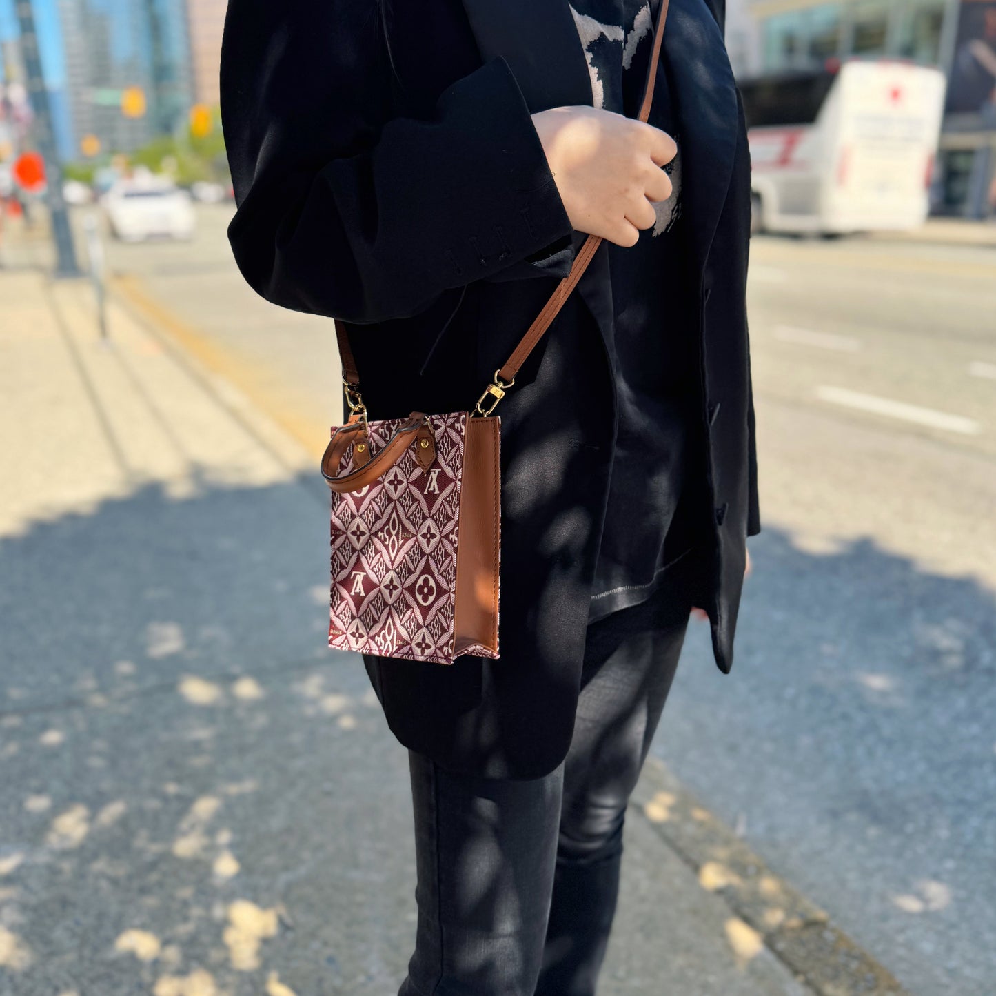 Louis Vuitton Red Since 1854 Petit Sac Plat Bag (year 2020)