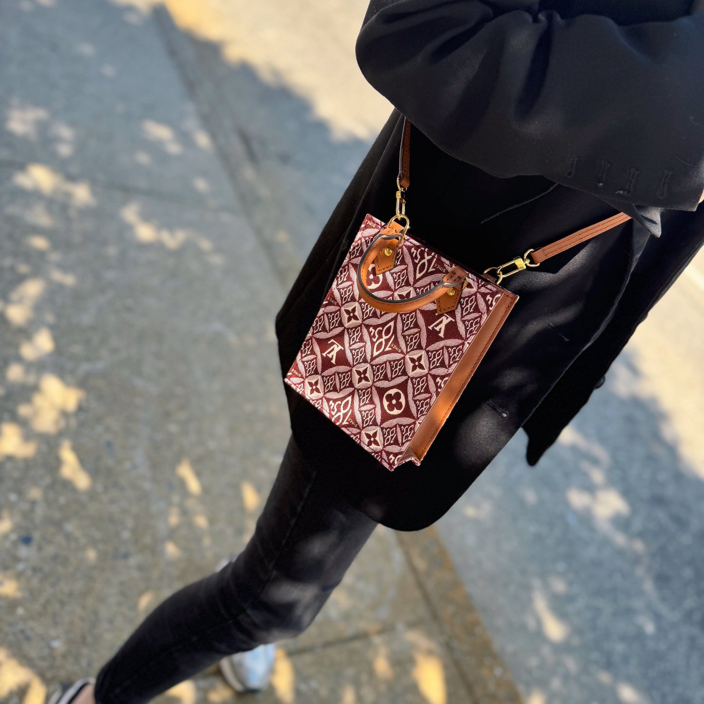 Louis Vuitton Red Since 1854 Petit Sac Plat Bag (year 2020)