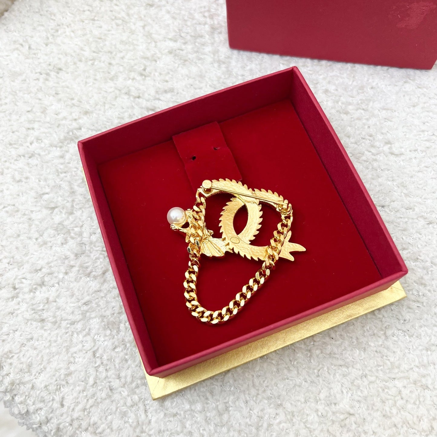 Chanel Chinese New Year CNY 2024 VIP Gift Dragon Brooch with Pearl in GHW
