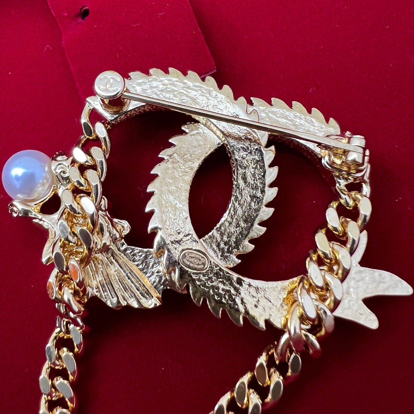 Chanel Chinese New Year CNY 2024 VIP Gift Dragon Brooch with Pearl in GHW