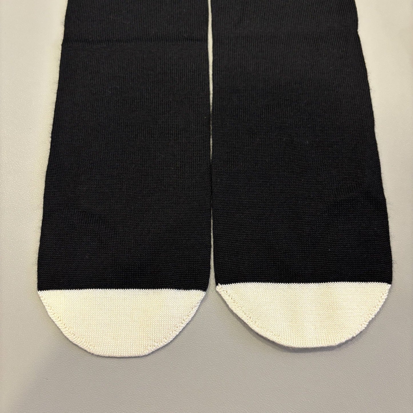 Chanel 4 Piece Travel Set with Pouch, Shawl, Socks and Eye Shield in Black and White Cashmere / Wool / Silk