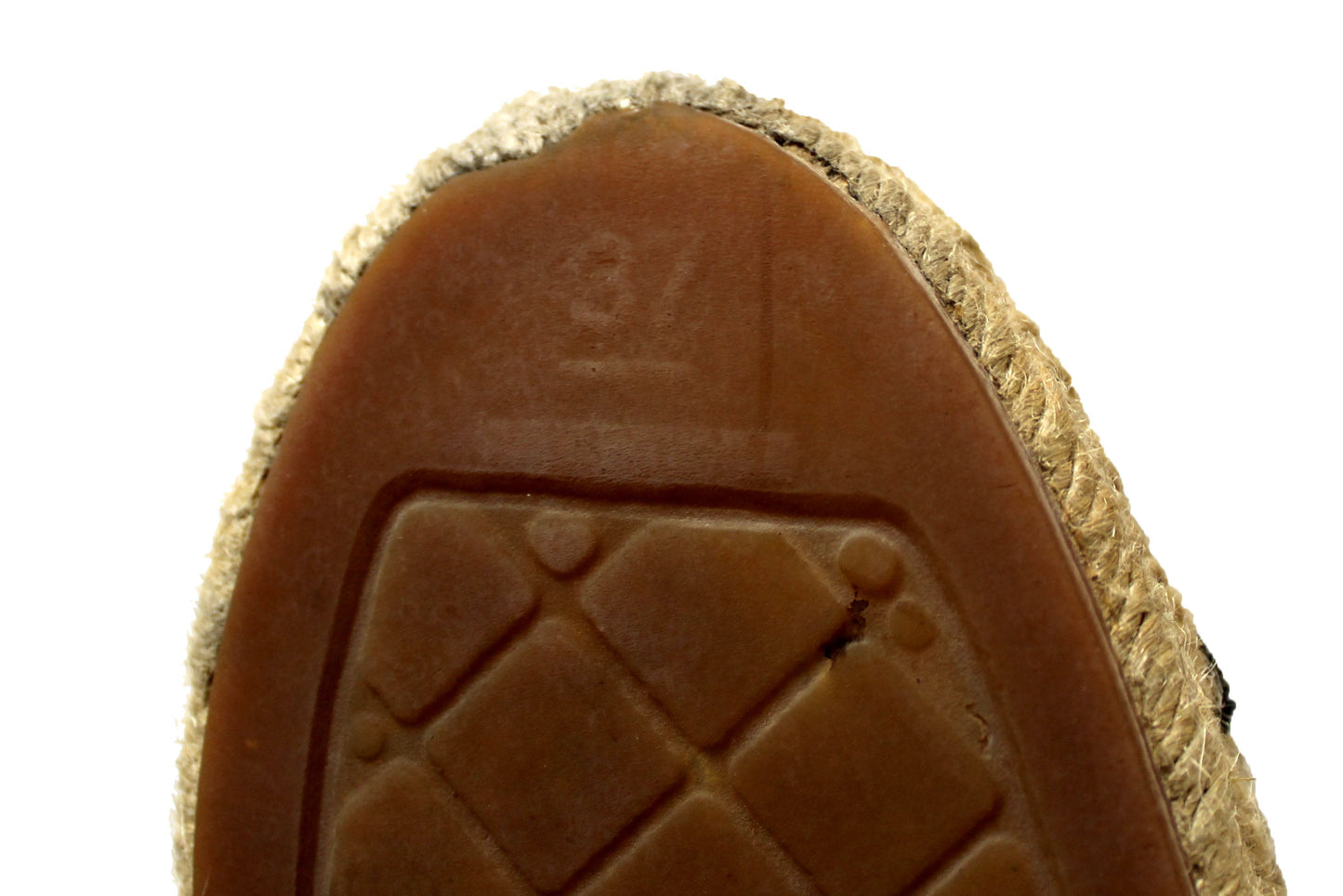 Chanel Beige/Black Lambskin Leather Espadrilles Shoes Size 37.5
