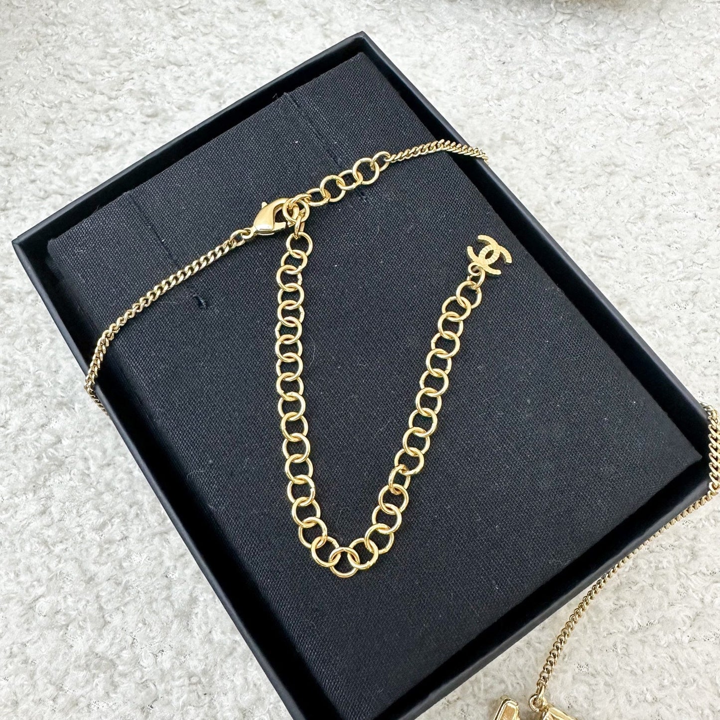 Chanel 20A Perfume Bottle Necklace in AGHW