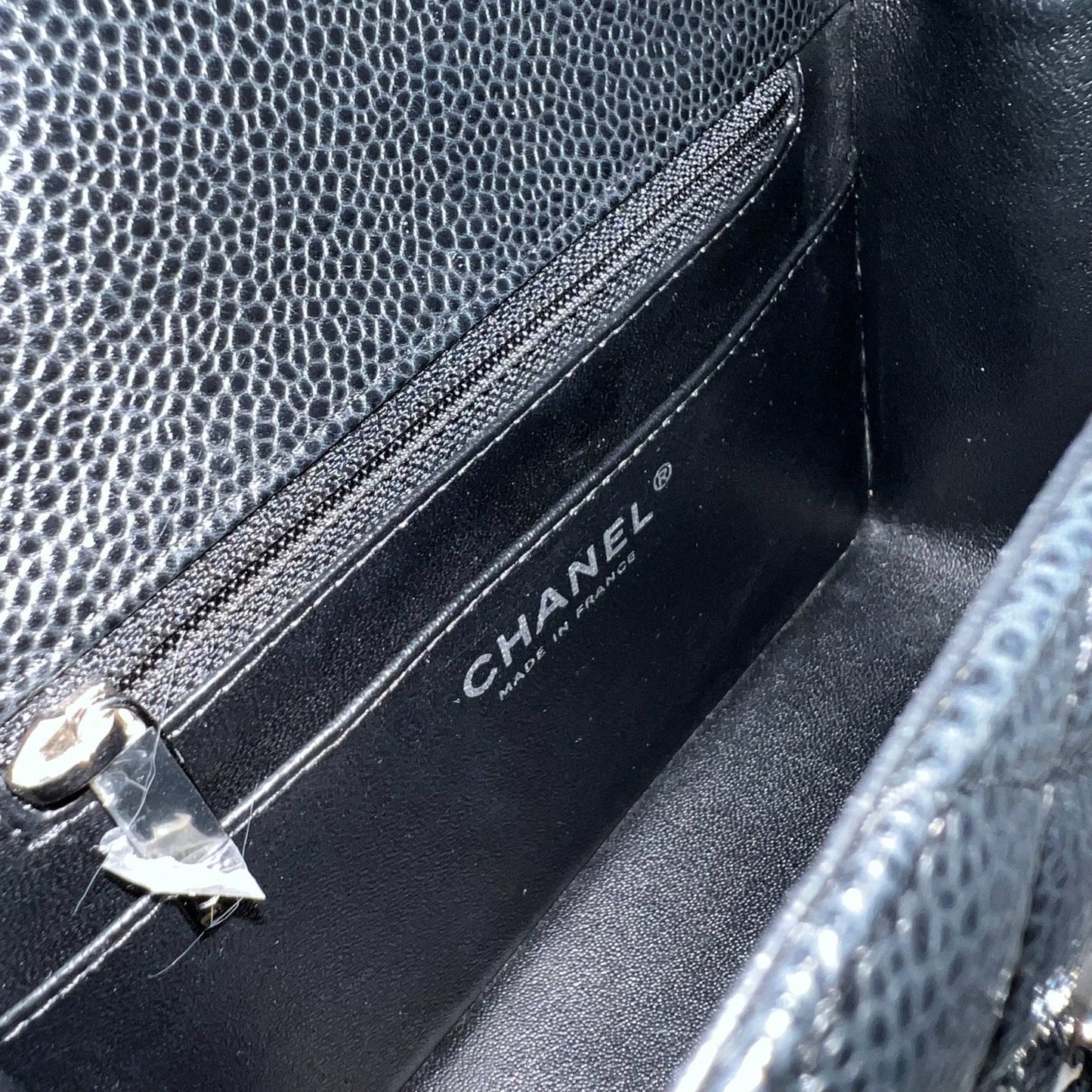 Chanel Classic Square Mini Flap in Black Caviar and SHW