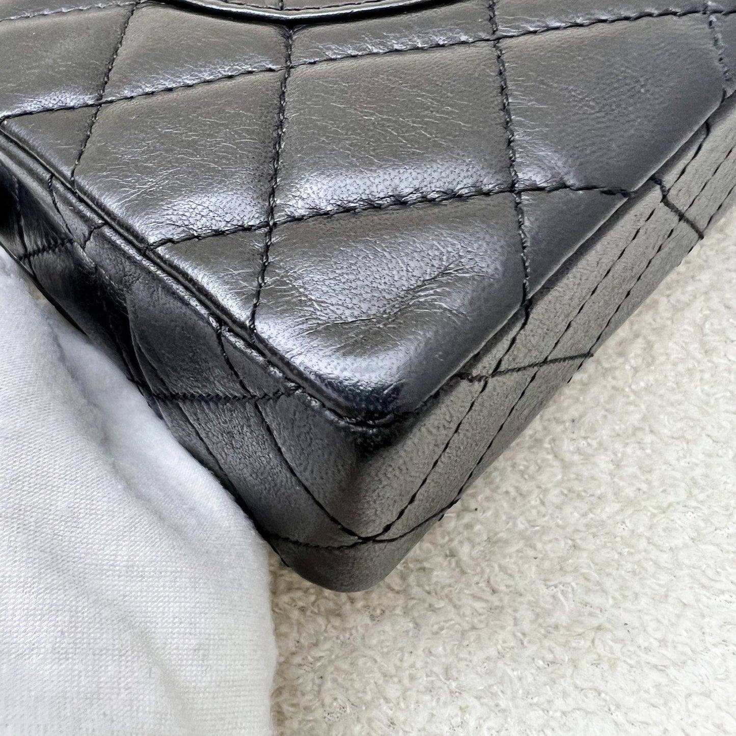 Chanel Vintage Seasonal Small Flap with 2-tone Turn Lock and 24K Gold-Plated HW