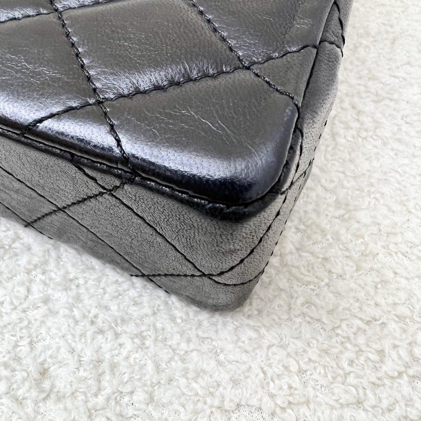 Chanel Vintage Seasonal Small Flap with 2-tone Turn Lock and 24K Gold-Plated HW