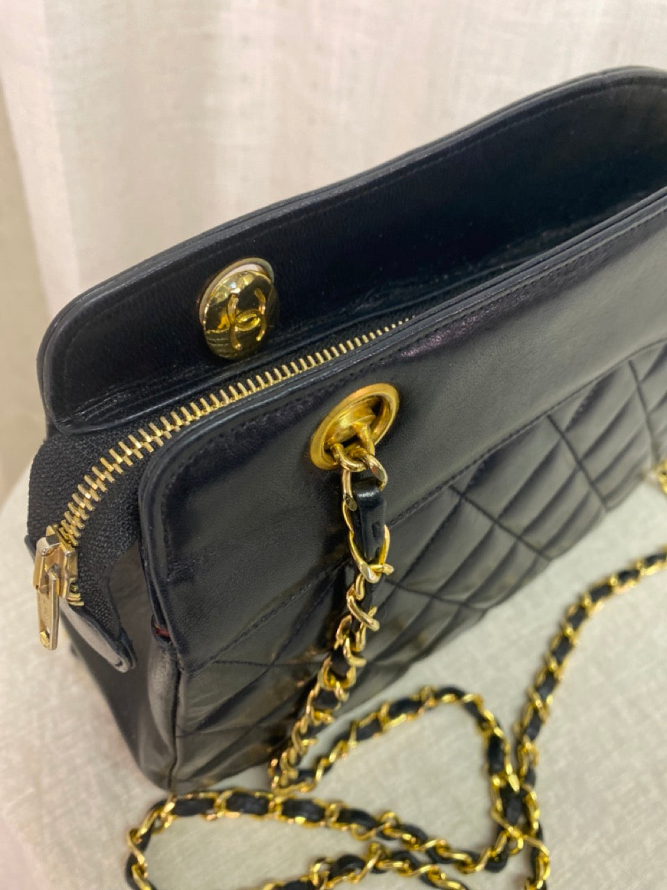 Chanel Vintage Quilted Lambskin Shoulder Bag