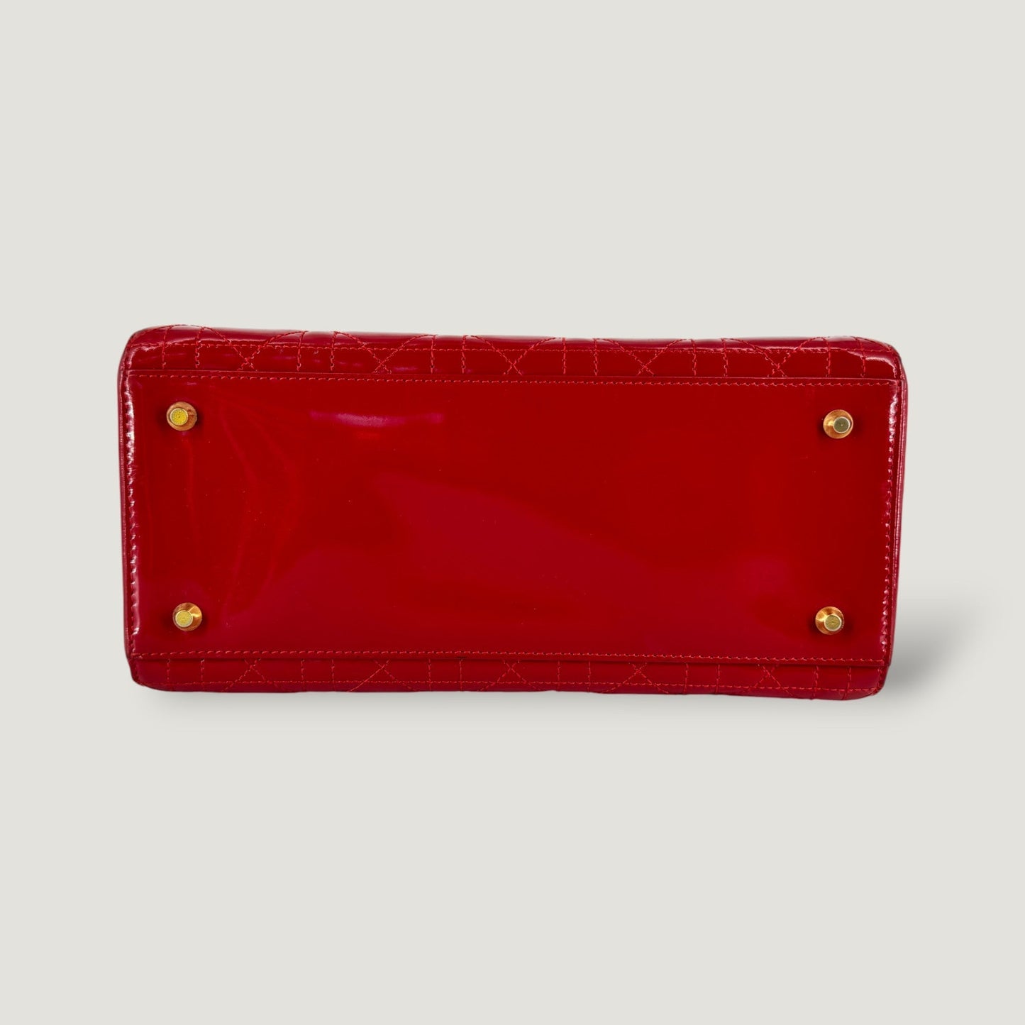 LADY DIOR BAG | RED PATENT