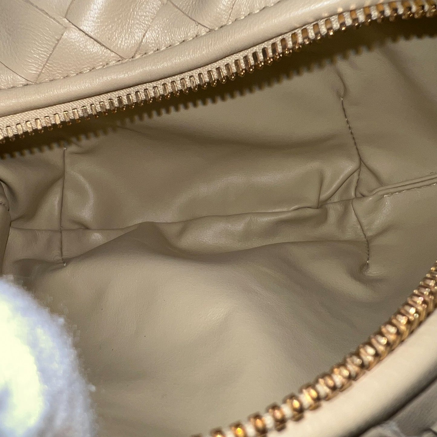 Bottega Mini Jodie in Porridge Intrecciato Leather and GHW