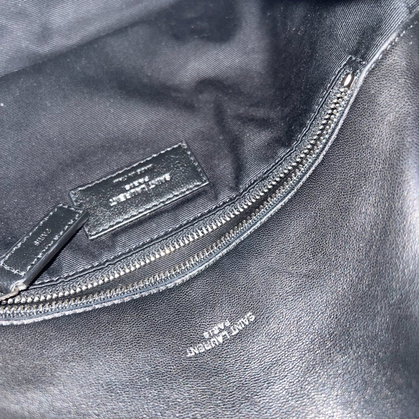 Saint Laurent YSL Small Loulou Puffer Flap Bag in Black Lambskin and PHW