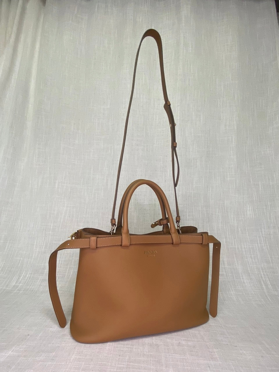 Prada Buckle Bag Medium Double Belt