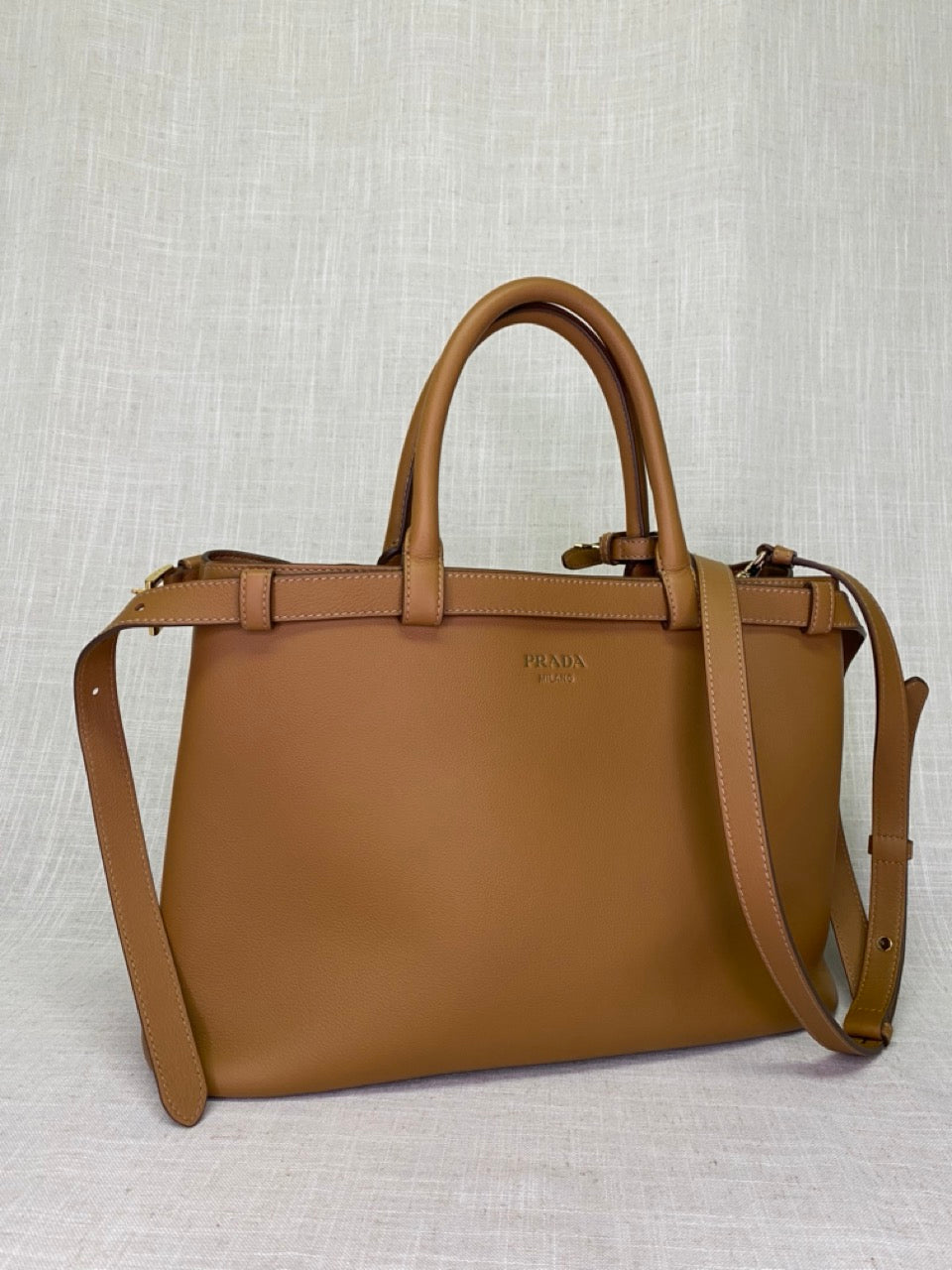 Prada Buckle Bag Medium Double Belt