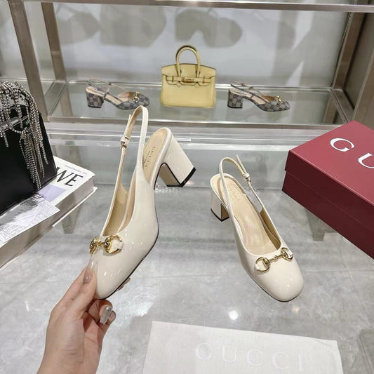 SE1602 Gucci Women's Horsebit Slingback / Size4-11