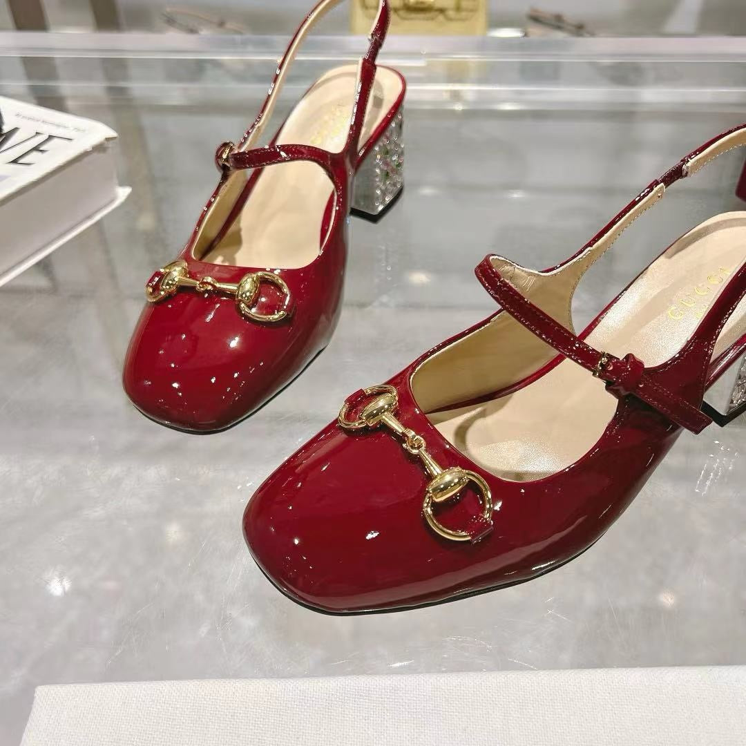 SE1603 Gucci Women's Horsebit Slingback / Size4-11