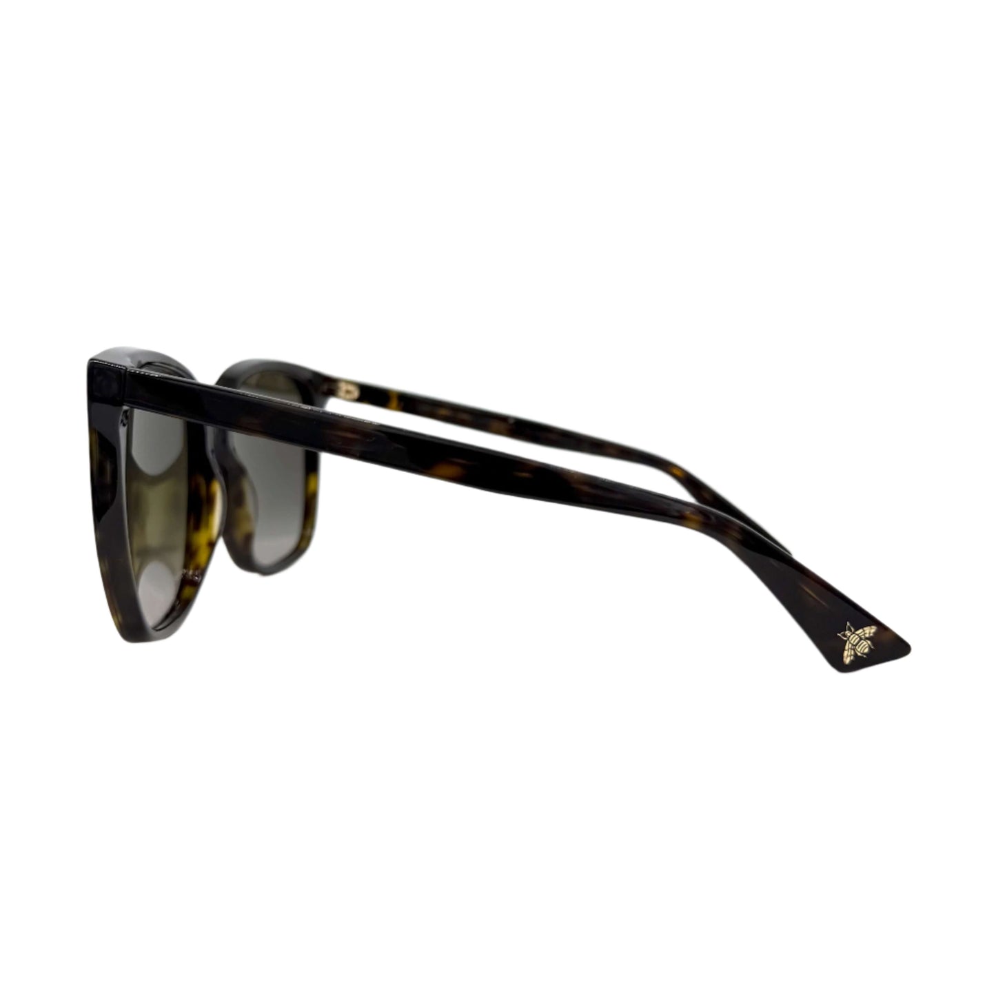 Gucci GG0022S Cat Eye Sunglasses in Havana with Brown Lenses
