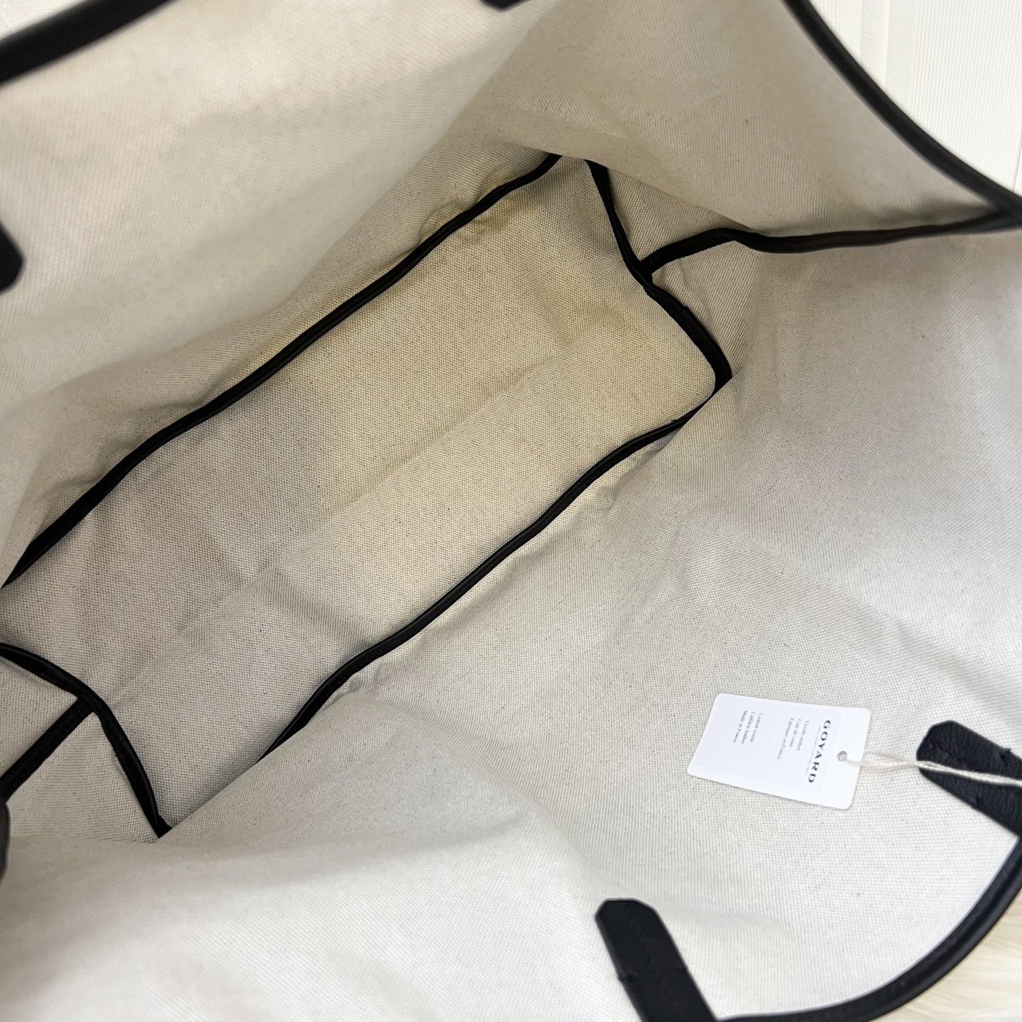 [Havik ShopsNew] Goyard Saint Louis PM Tote in Black Signature Goyardine Canvas