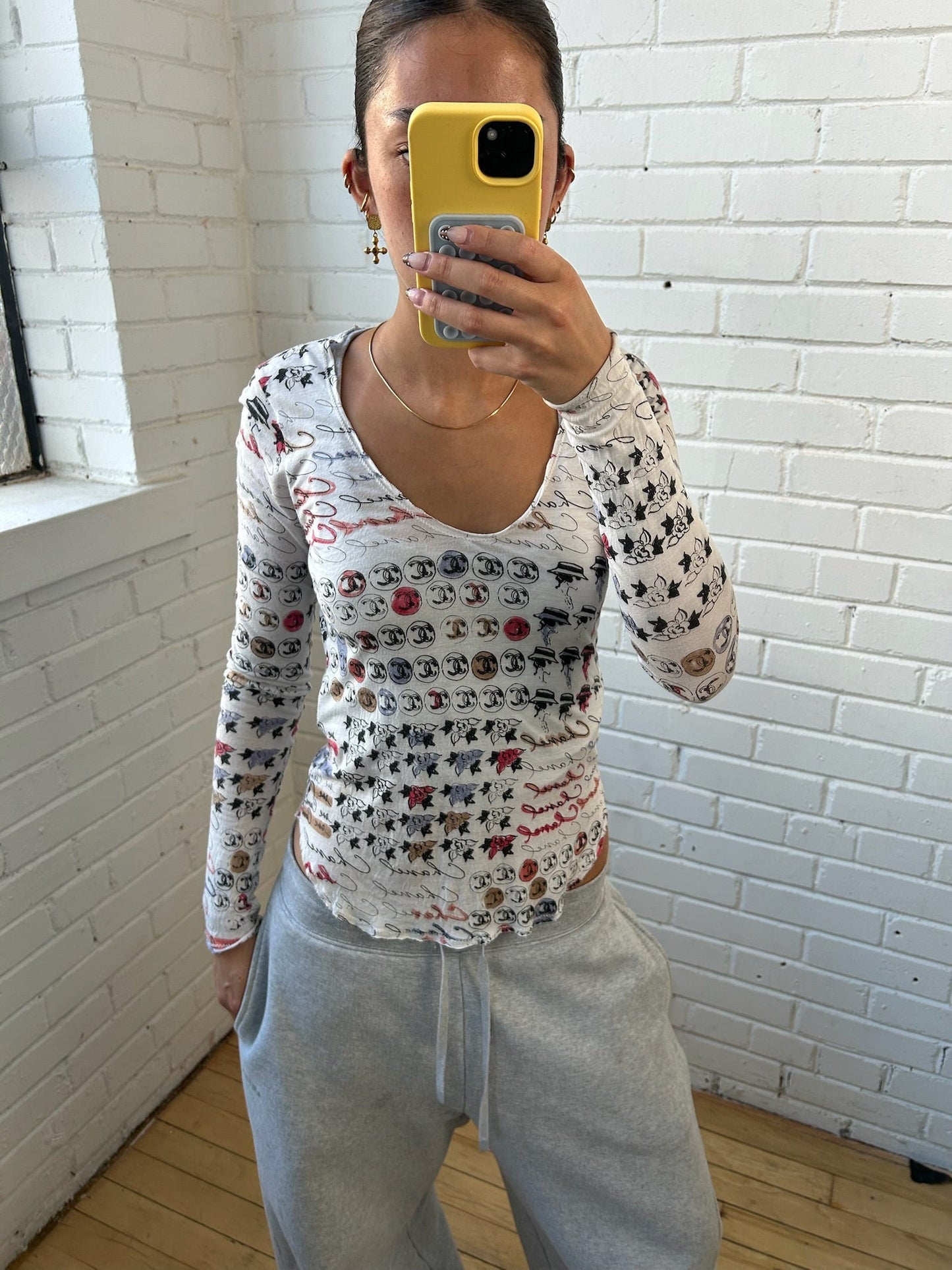 Chanel Logo Top - Women's 36