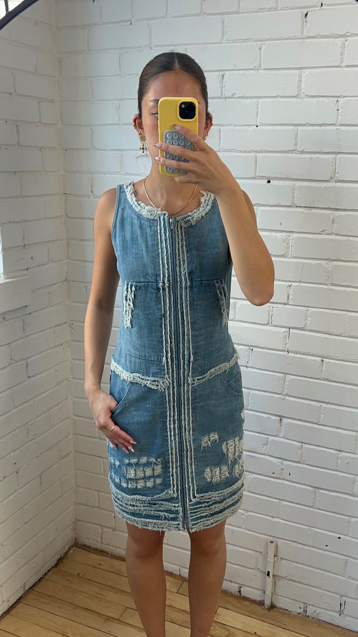 Chanel '2008 Fall' Denim Dress - Women's 36