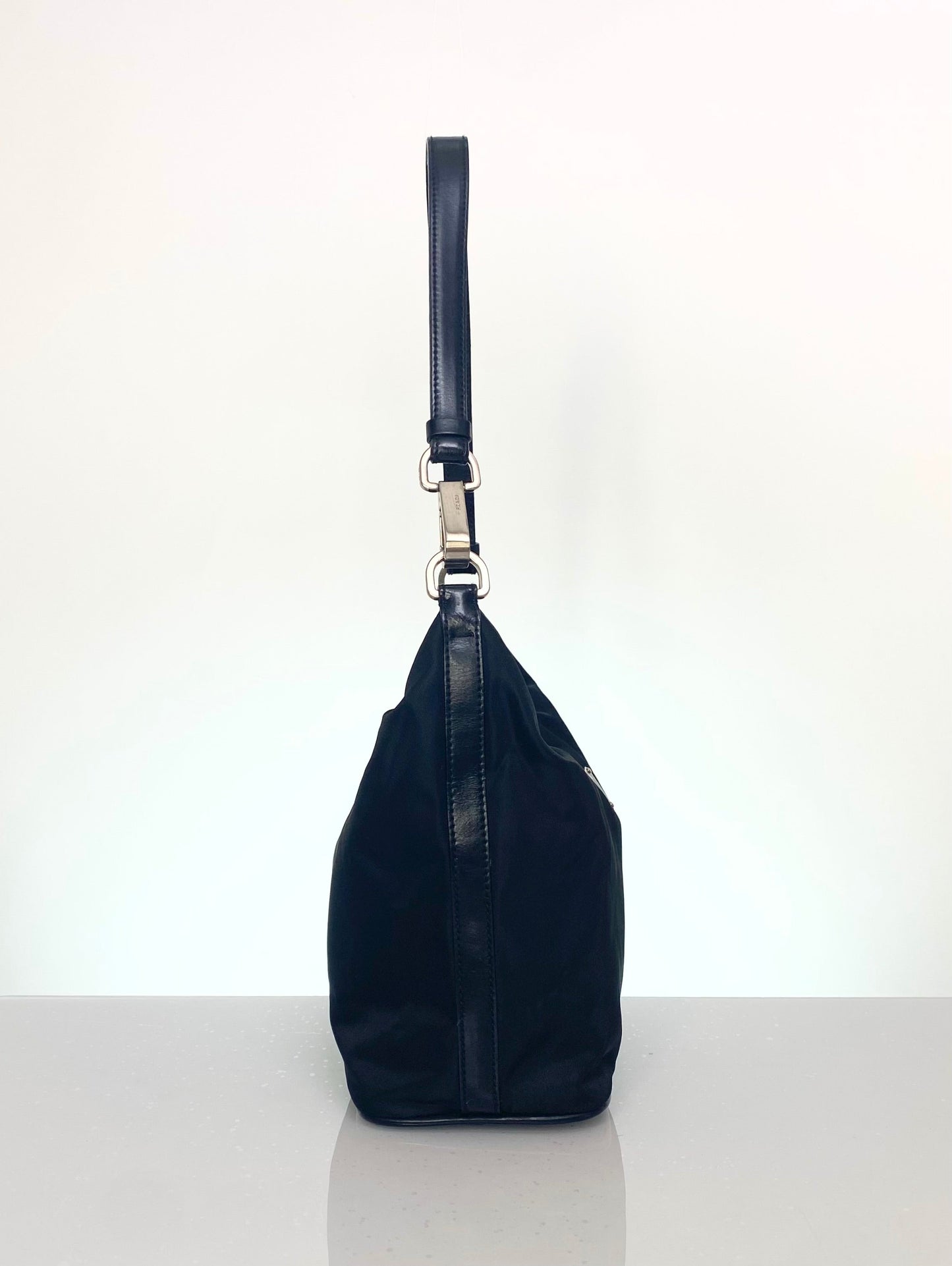 Vintage Prada Nylon Hobo w/ Hook Strap