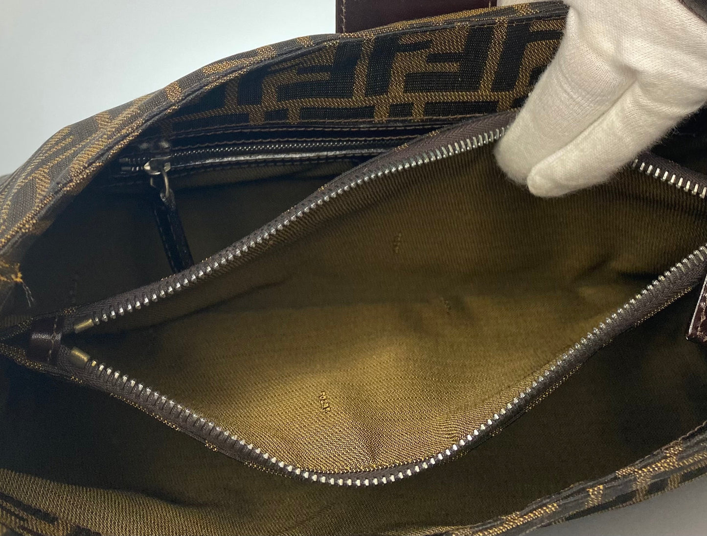 Vintage Fendi Zucca Shoulder Bag