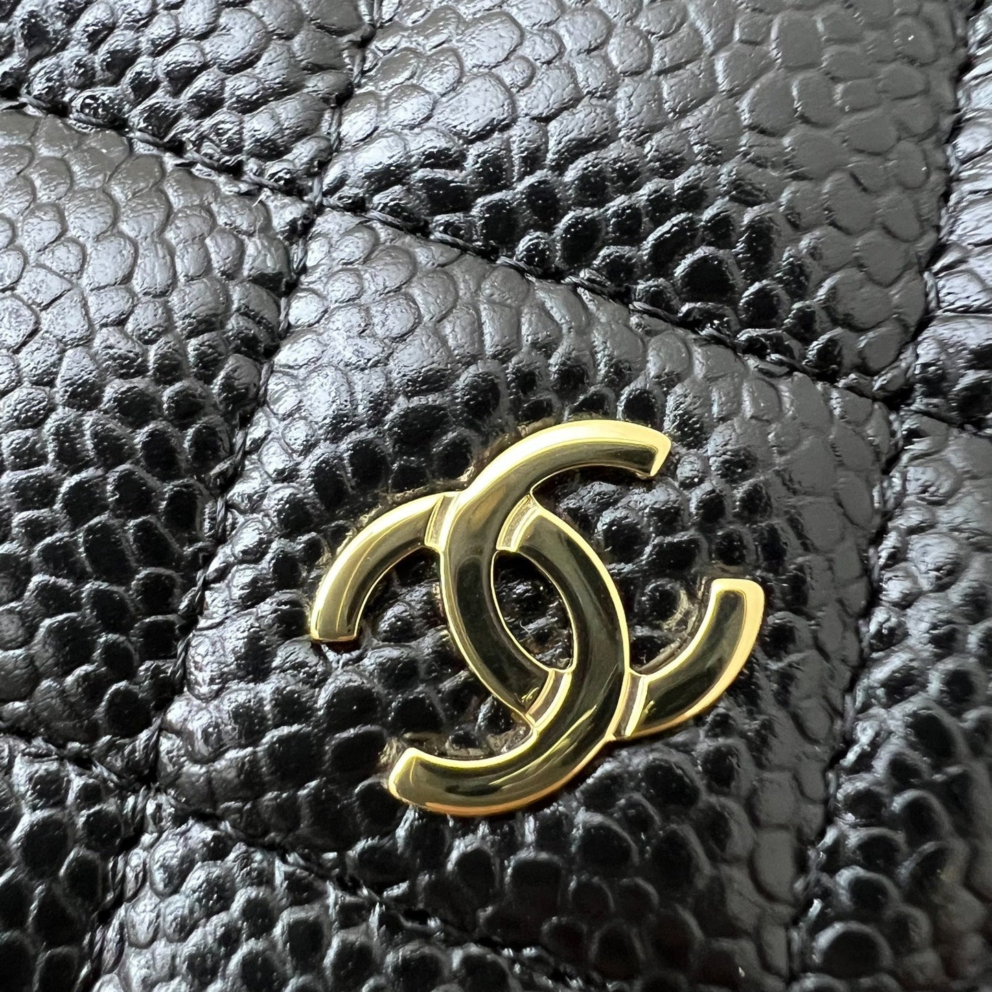 Chanel Classic Wallet on Chain WOC in Black Caviar and GHW