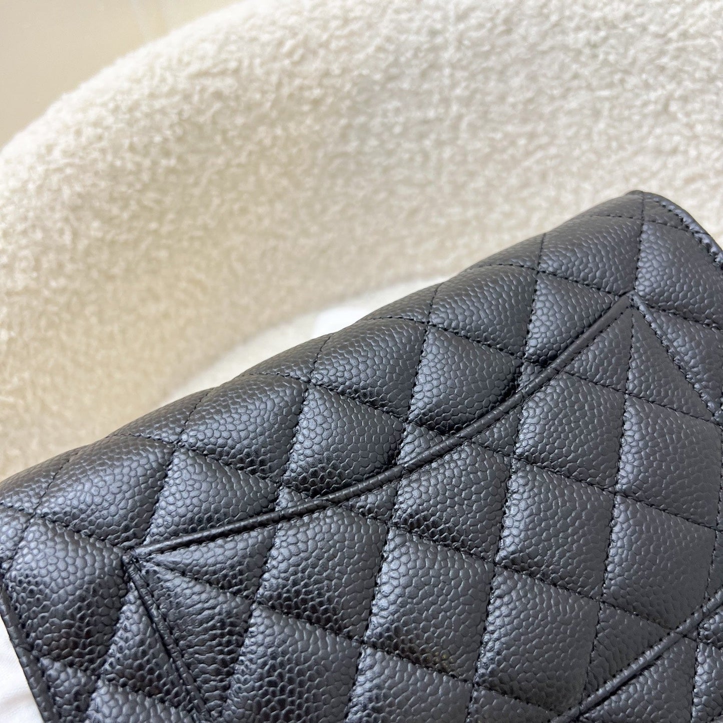 Chanel Classic Wallet on Chain WOC in Black Caviar and GHW