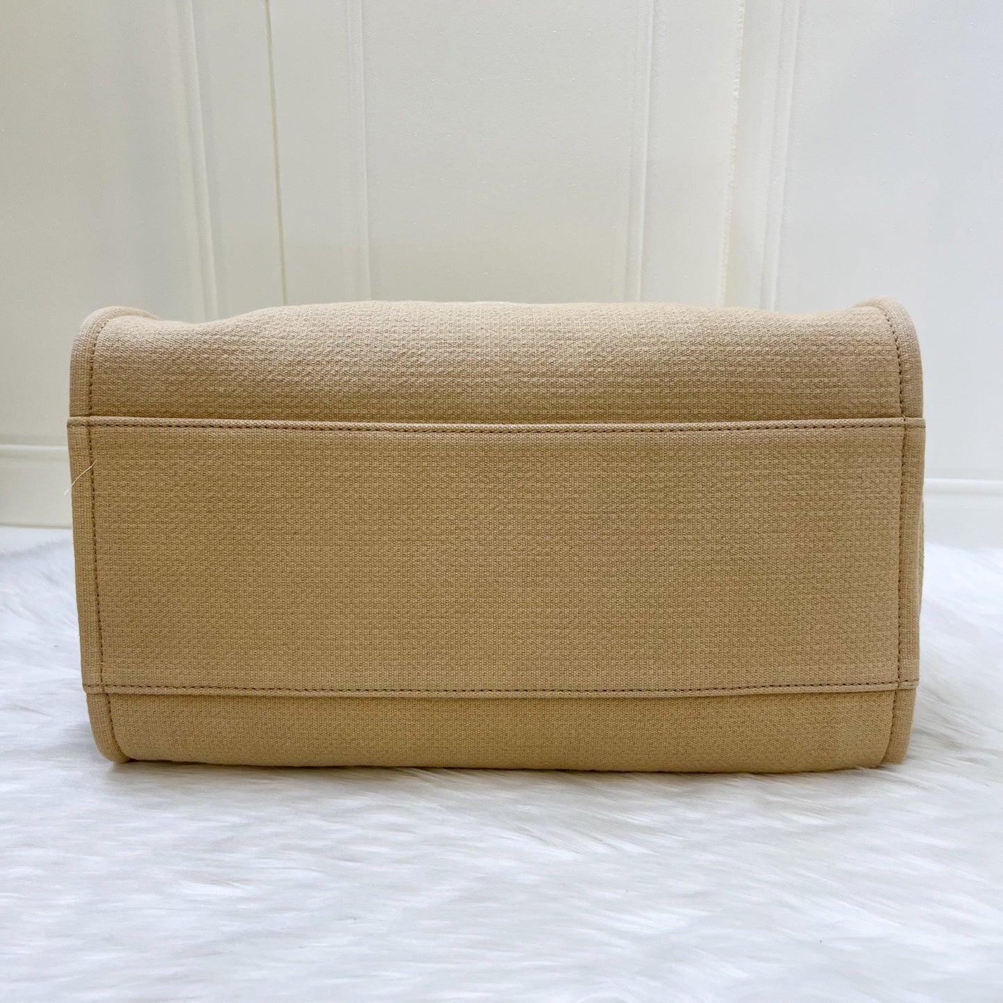 Chanel Large Deauville Tote in 22C Beige Fabric SHW