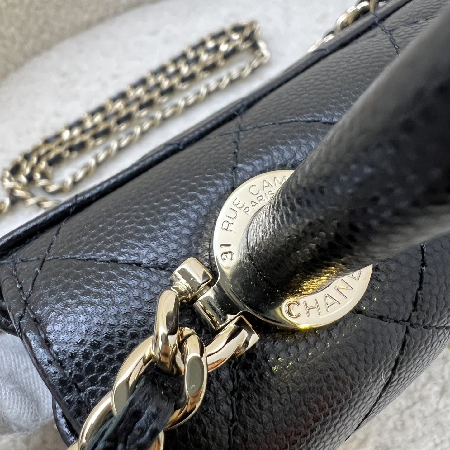 Chanel Micro Coco Handle Flap Bag in Black Caviar and LGHW (AP4244)