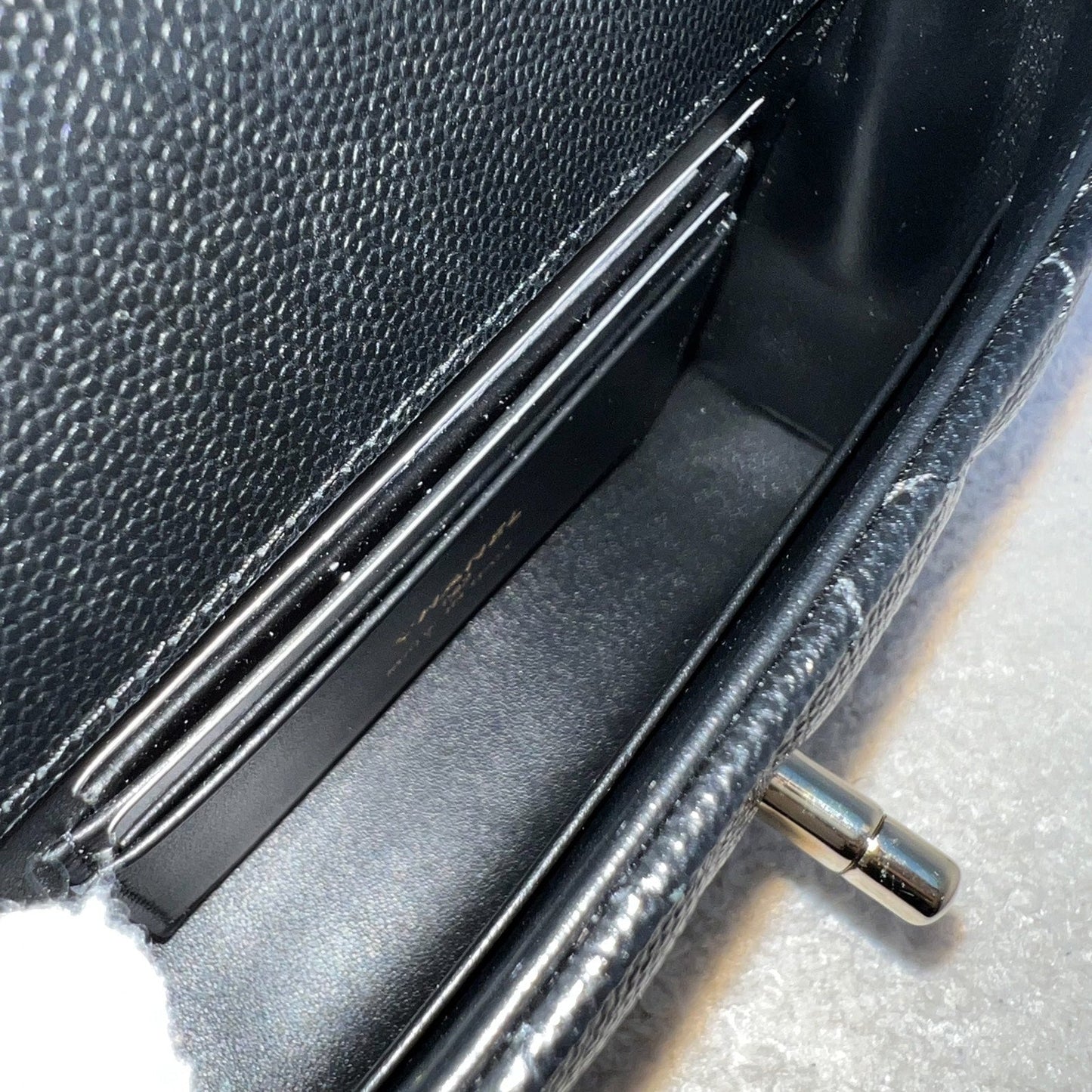 Chanel Micro Coco Handle Flap Bag in Black Caviar and LGHW (AP4244)