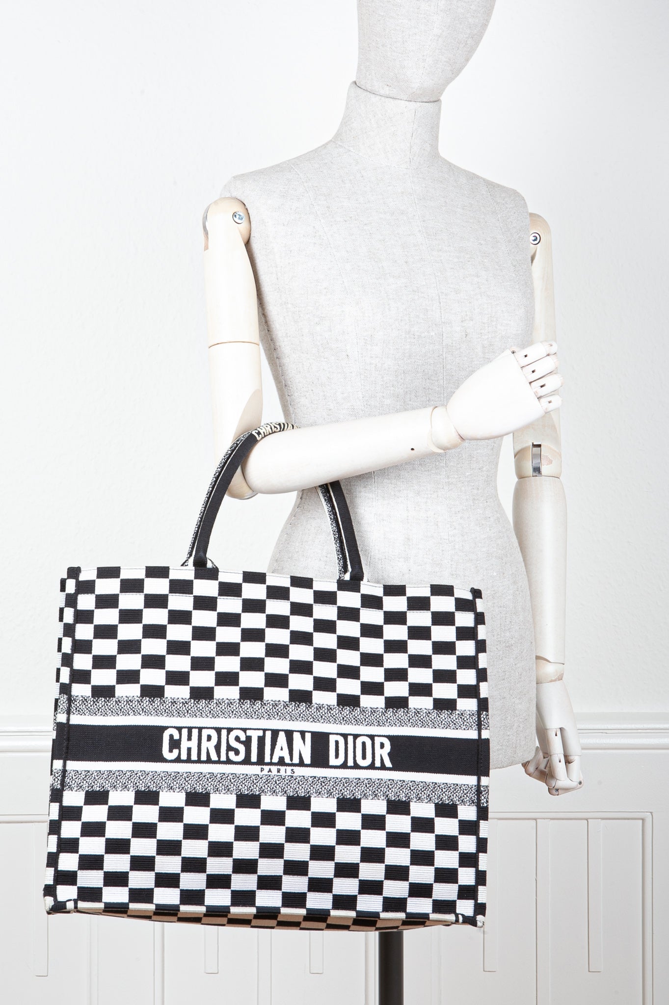 CHRISTIAN DIOR Book Tote Check