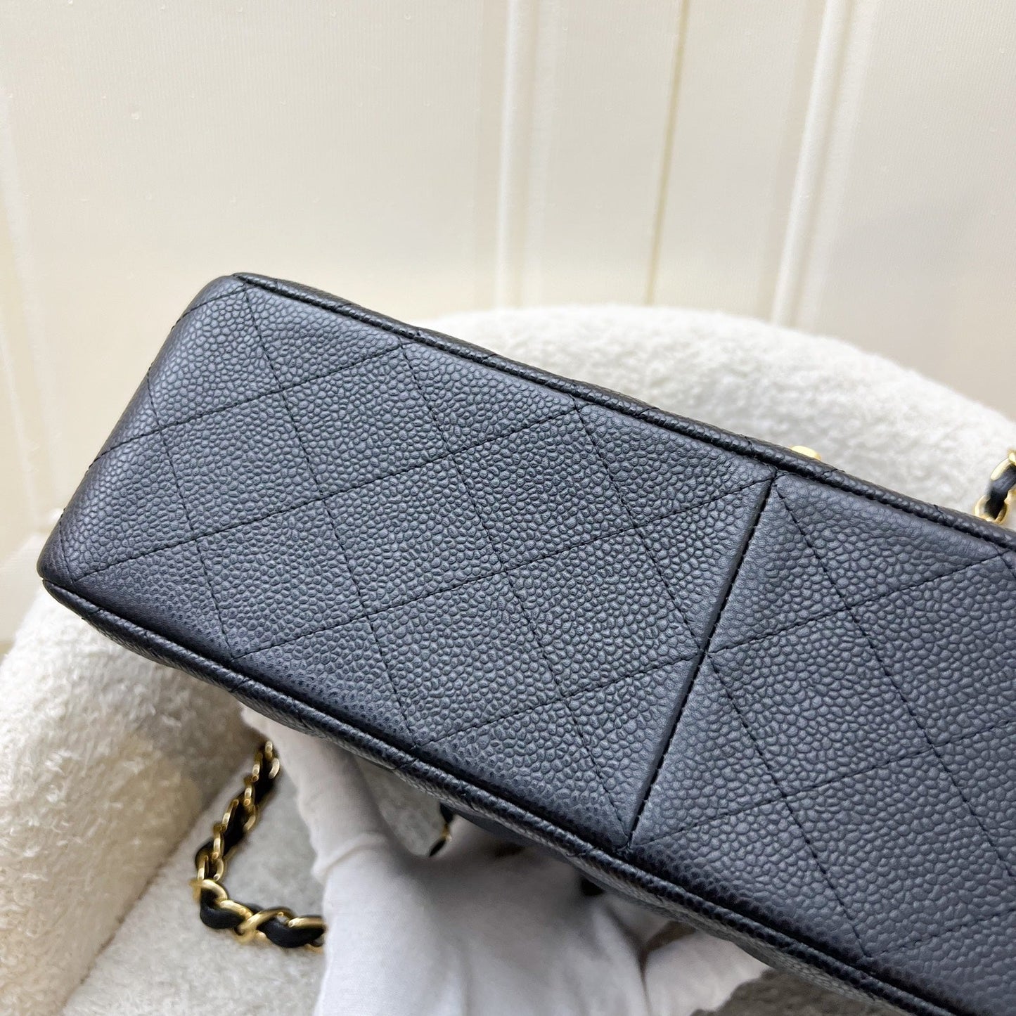 Chanel Jumbo Classic Flap DF in Black Caviar and GHW