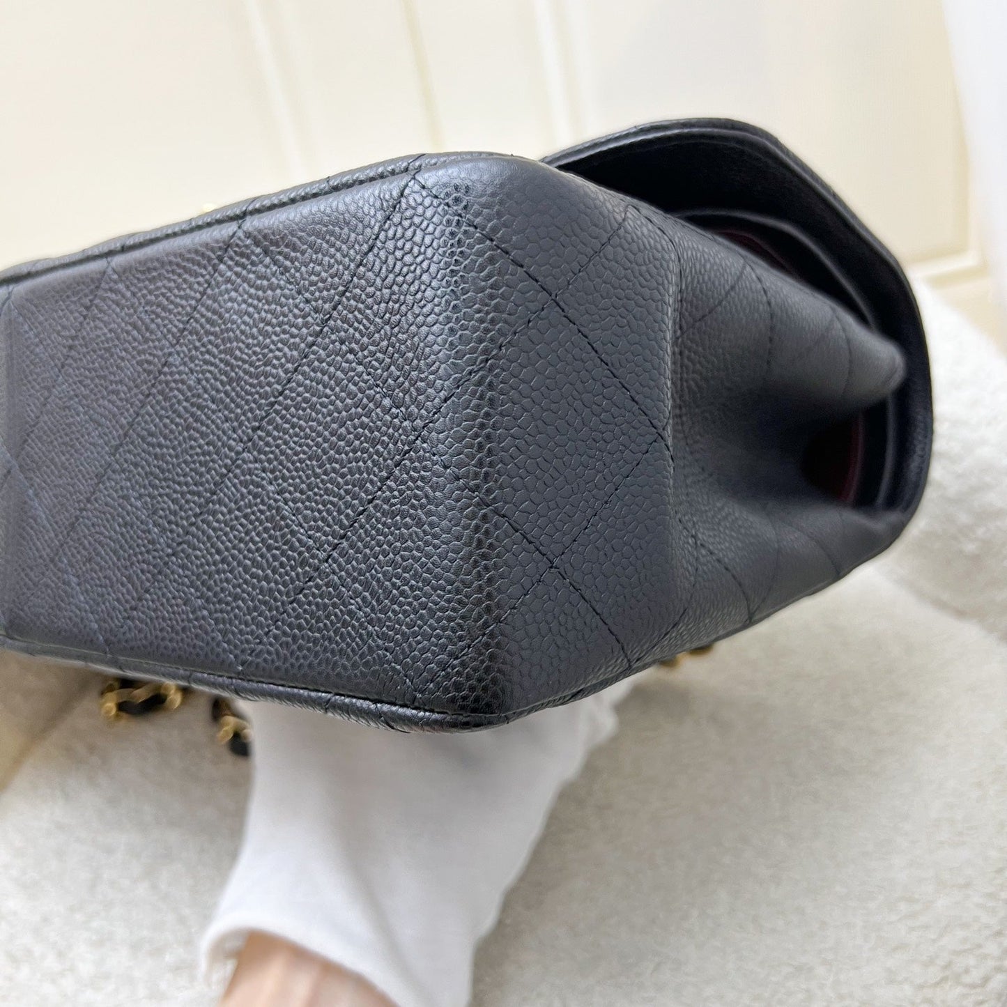 Chanel Jumbo Classic Flap DF in Black Caviar and GHW