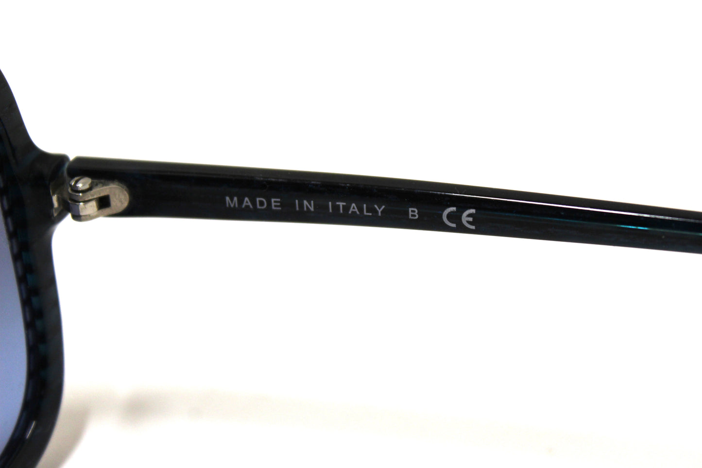 Chanel Blue Tortoise Square Sunglasses