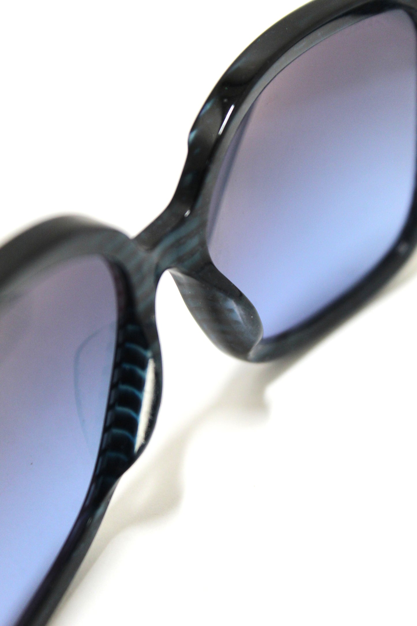 Chanel Blue Tortoise Square Sunglasses