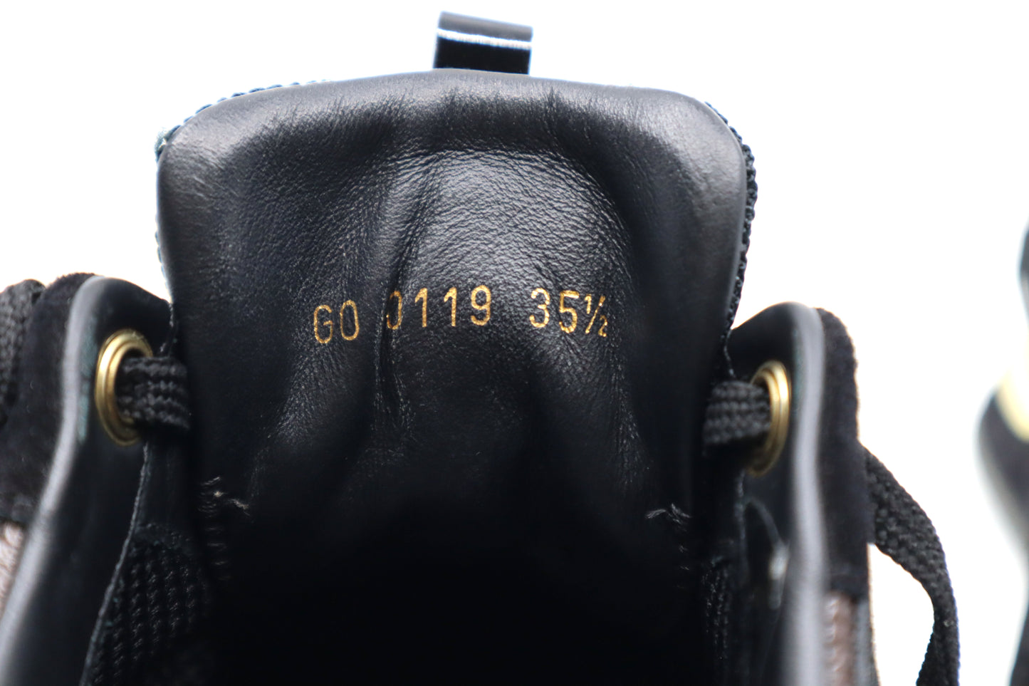 Louis Vuitton Suede Monogram Run Away Sneakers 35 1/2