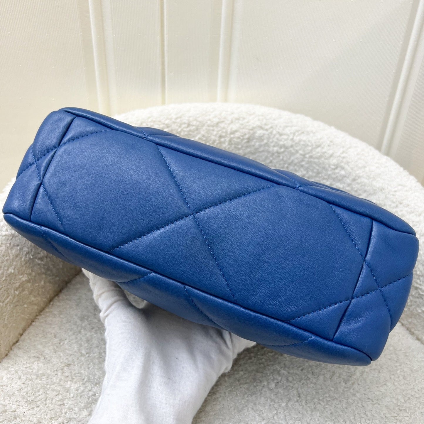 Chanel 19 Small Flap in 21C Blue Lambskin and 3-Tone Hardware